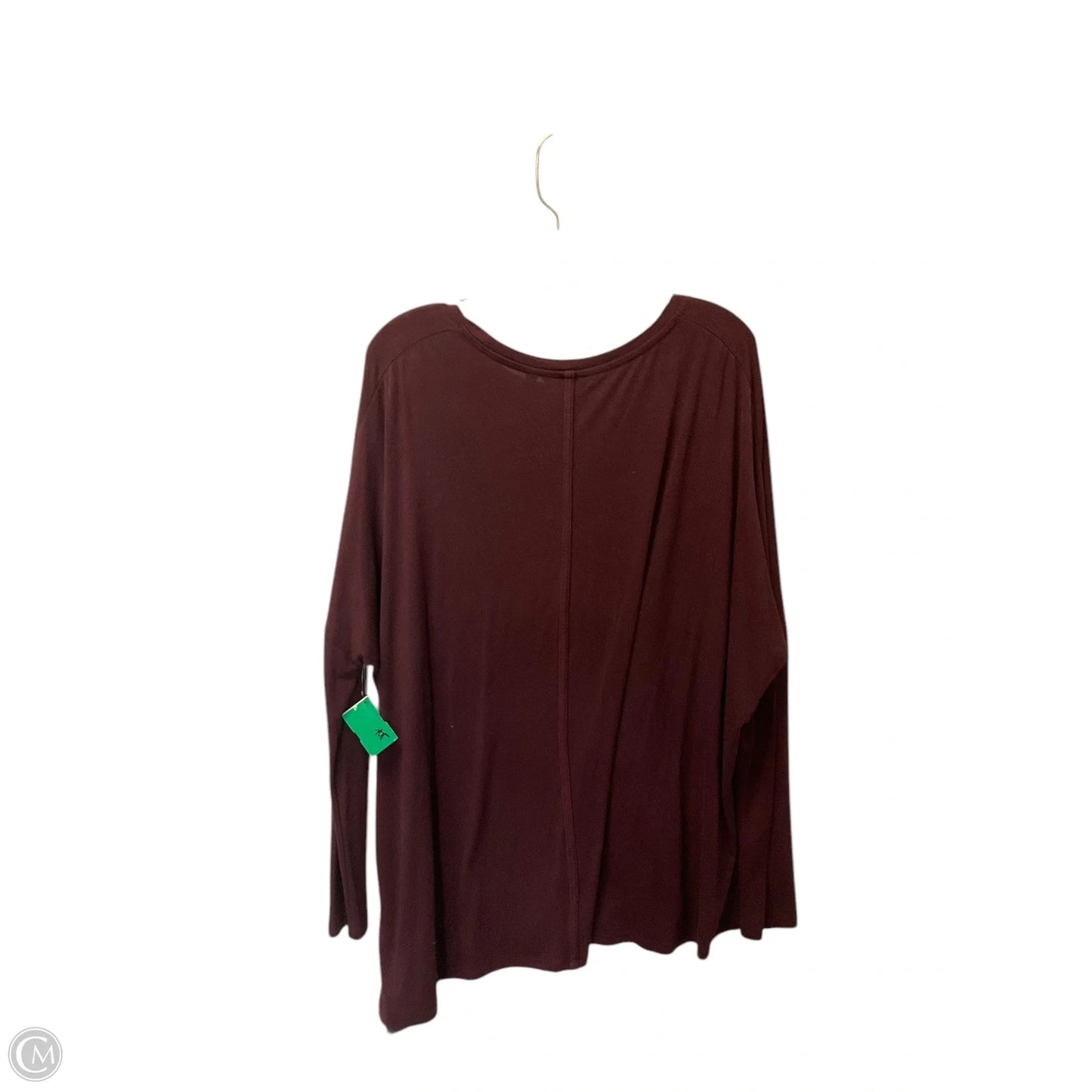 Top Long Sleeve Basic By Athleta In Red, Size: L