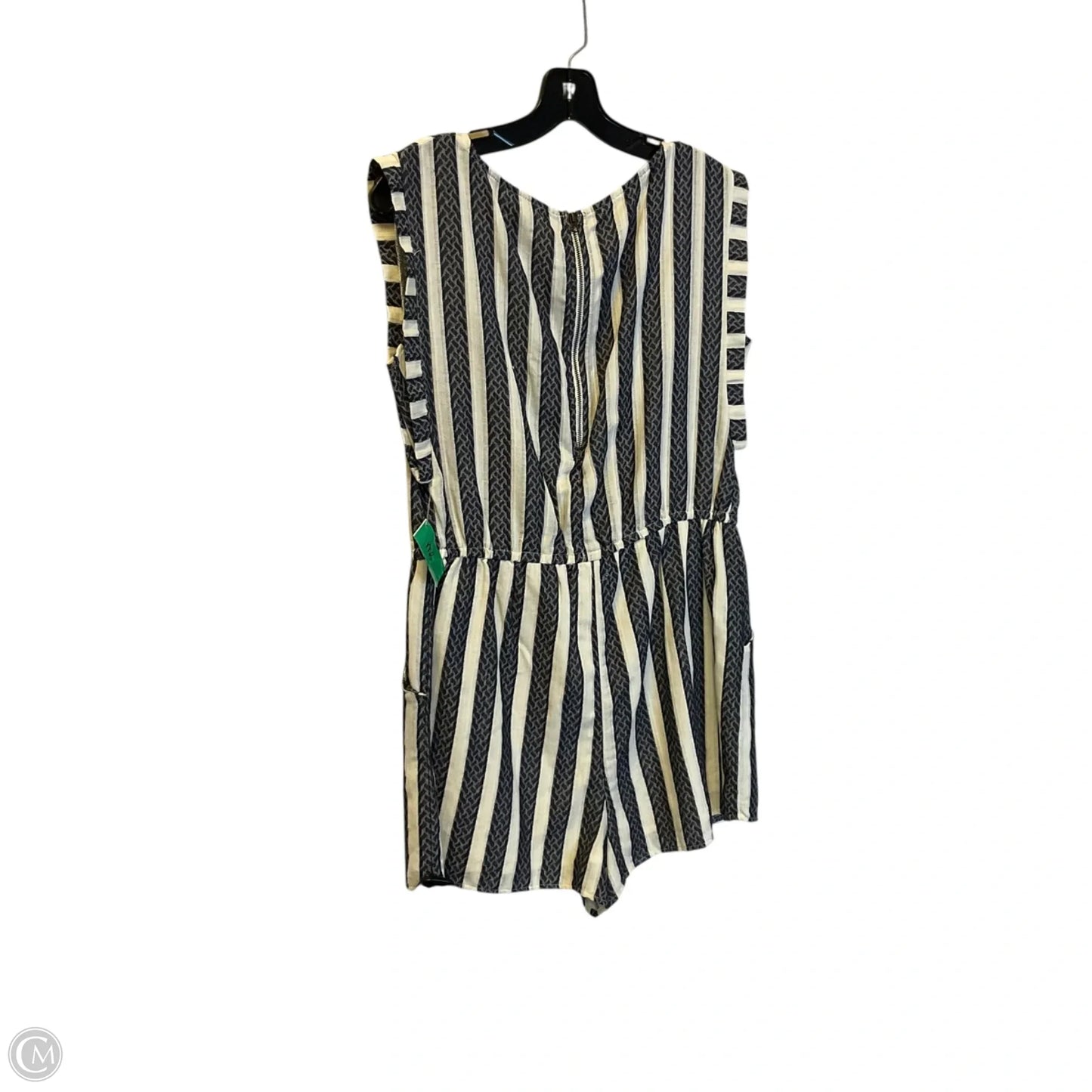 Romper By Universal Thread In Striped Pattern, Size: S