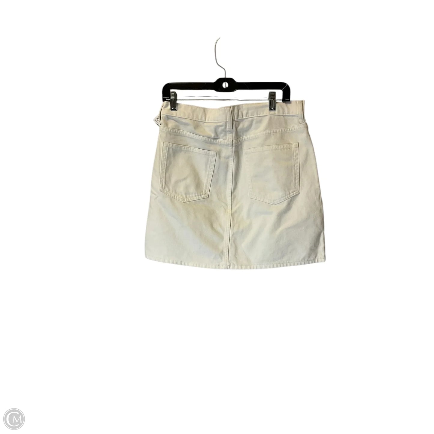 Skirt Mini & Short By Everlane In White Denim, Size: 8