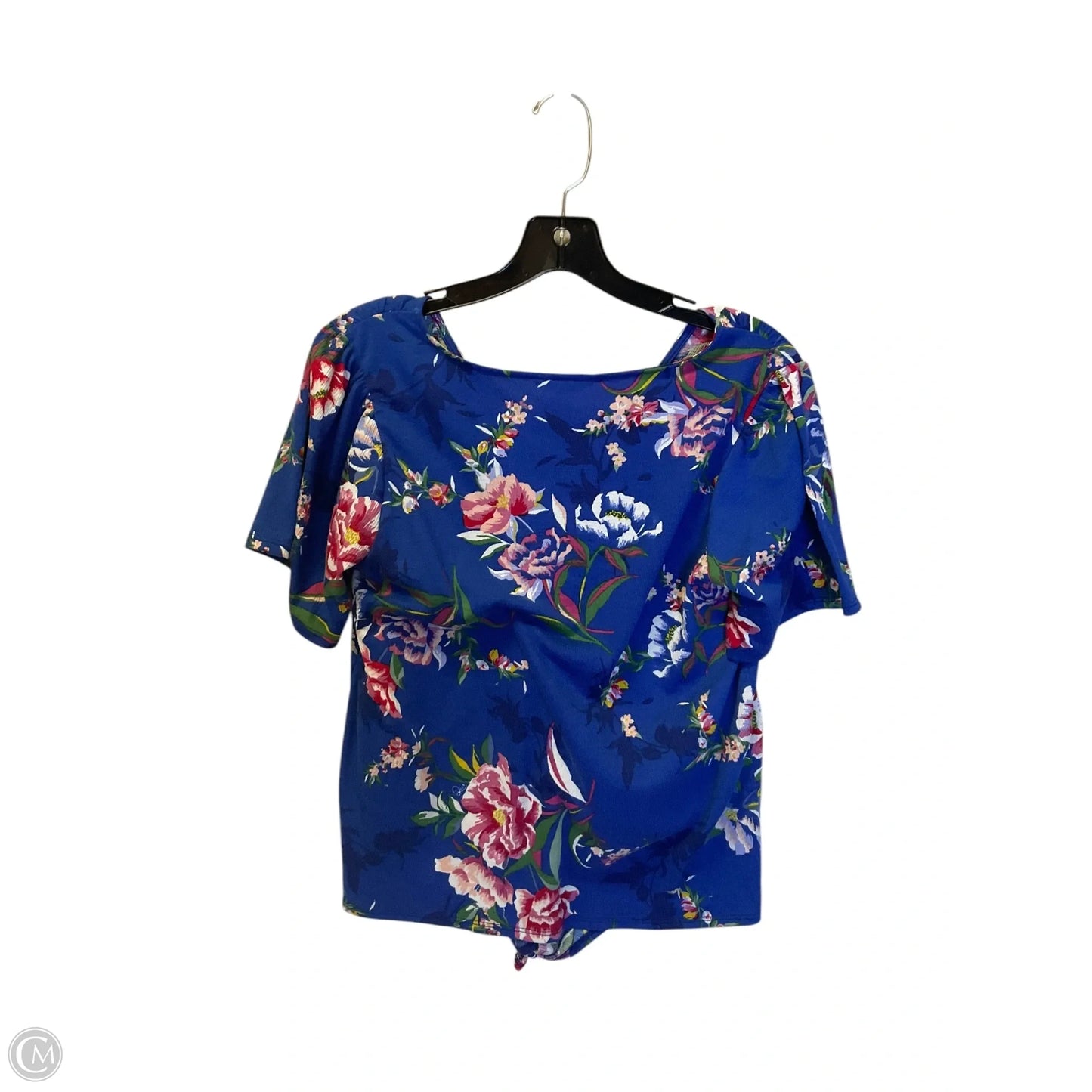 Top Short Sleeve By Lucky Brand In Floral Print, Size: S