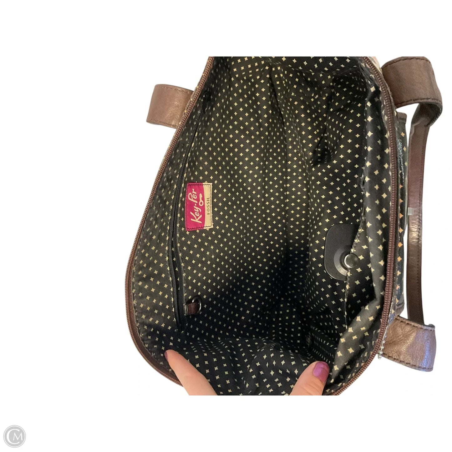 Handbag By Fossil, Size: Medium