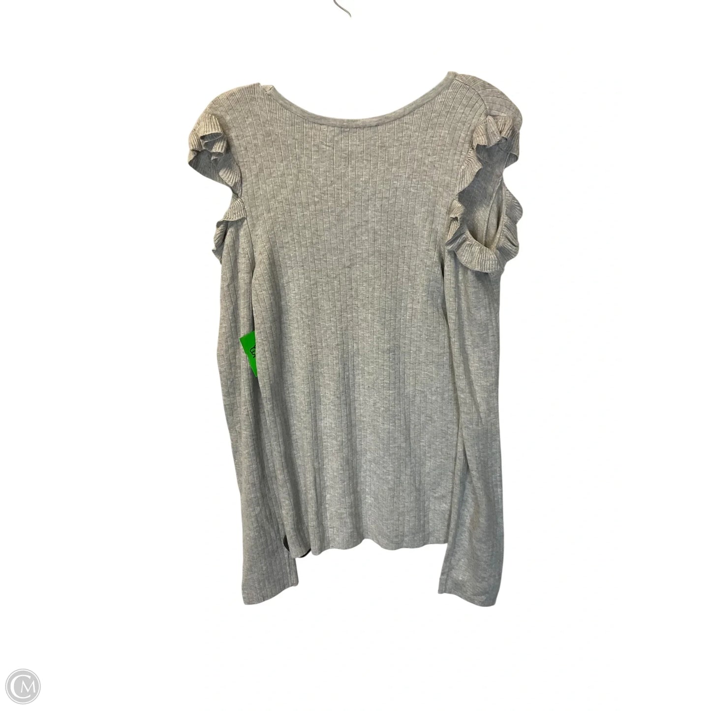 Top Long Sleeve By White House Black Market In Grey, Size: L