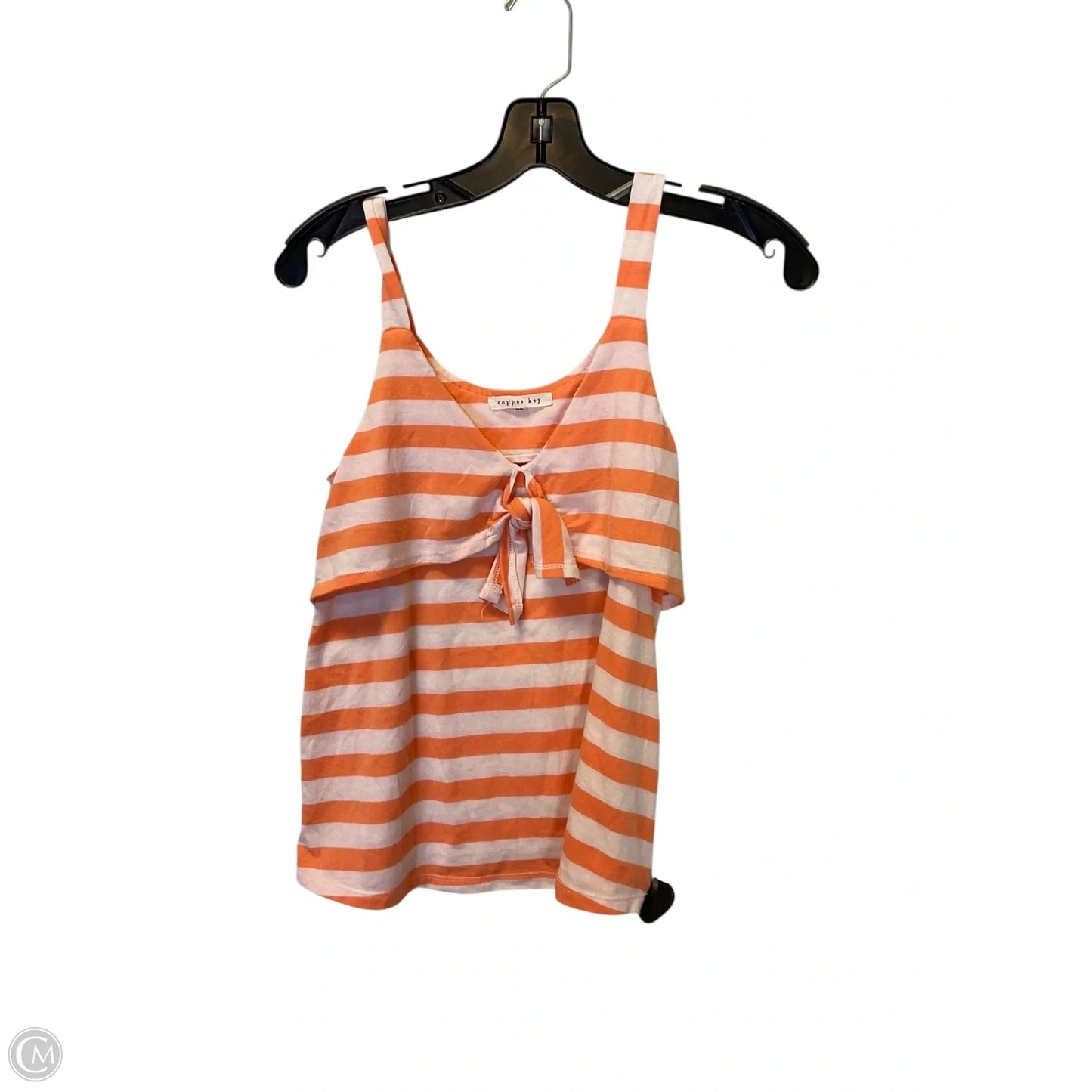 Top Sleeveless By Copper Key In Striped Pattern, Size: Xs