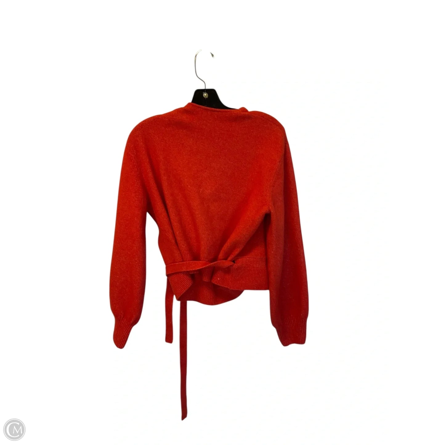 Sweater Cardigan By Cmb In Orange, Size: M