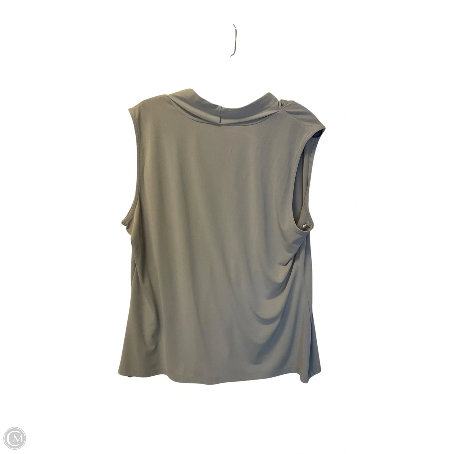Top Sleeveless By Calvin Klein In Grey, Size: Xl