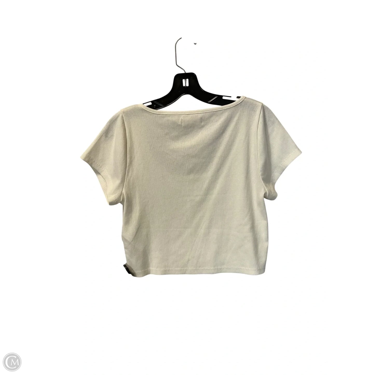 Top Short Sleeve Basic By Madewell In Cream, Size: M