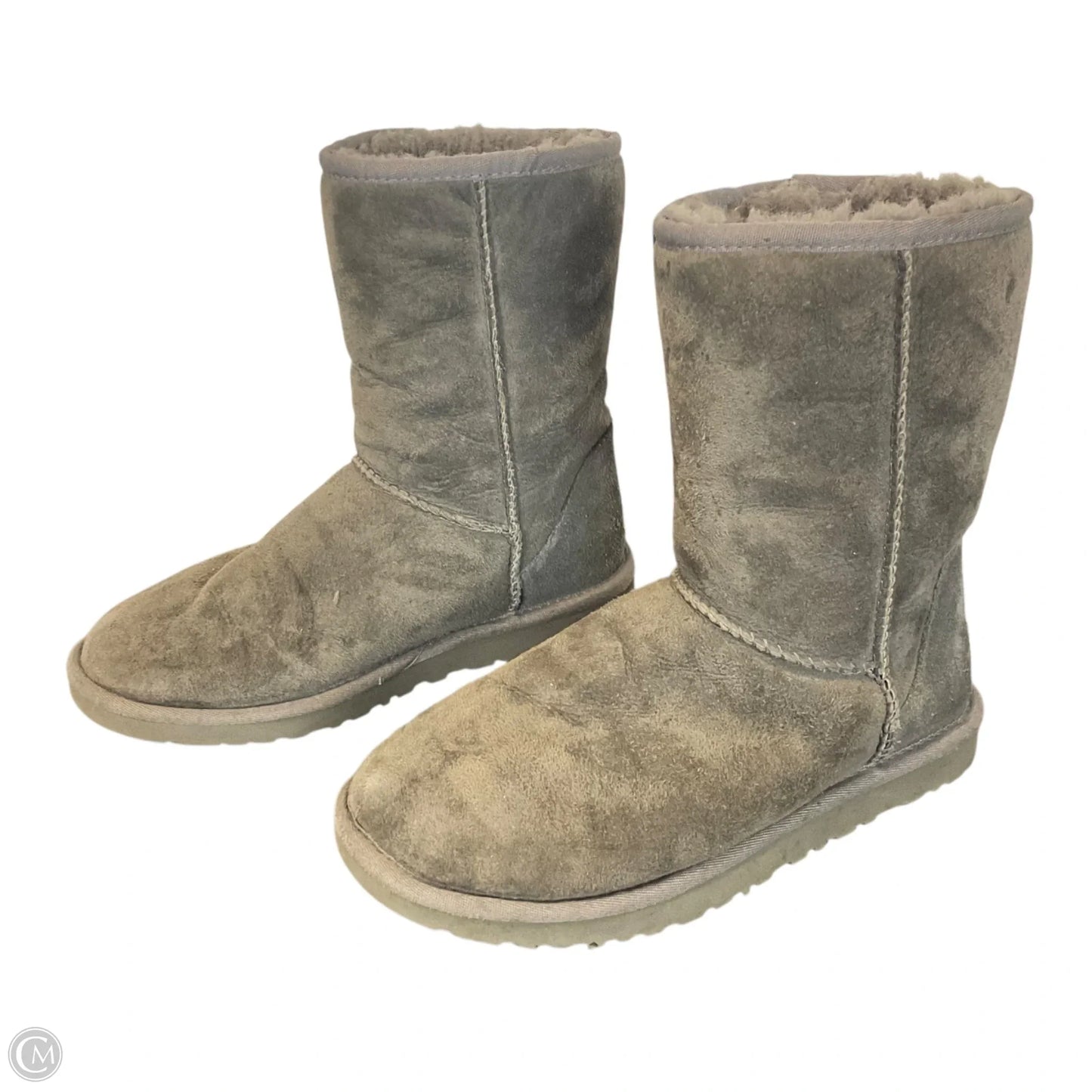 Boots Designer By Ugg In Grey, Size: 6
