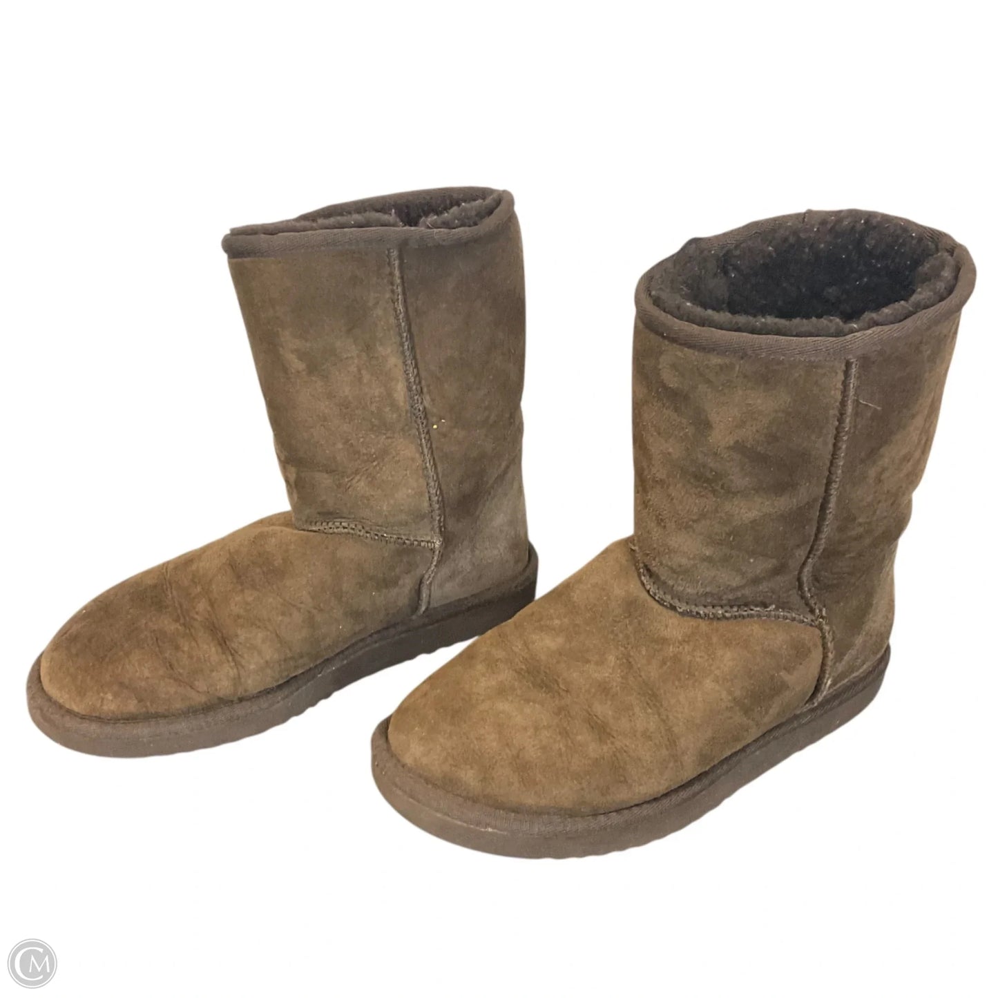 Boots Designer By Ugg In Brown, Size: 7