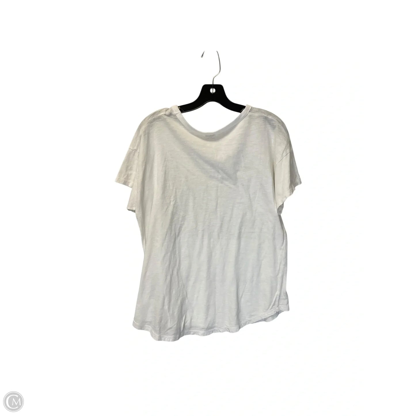 Top Short Sleeve Basic By Madewell In White, Size: L