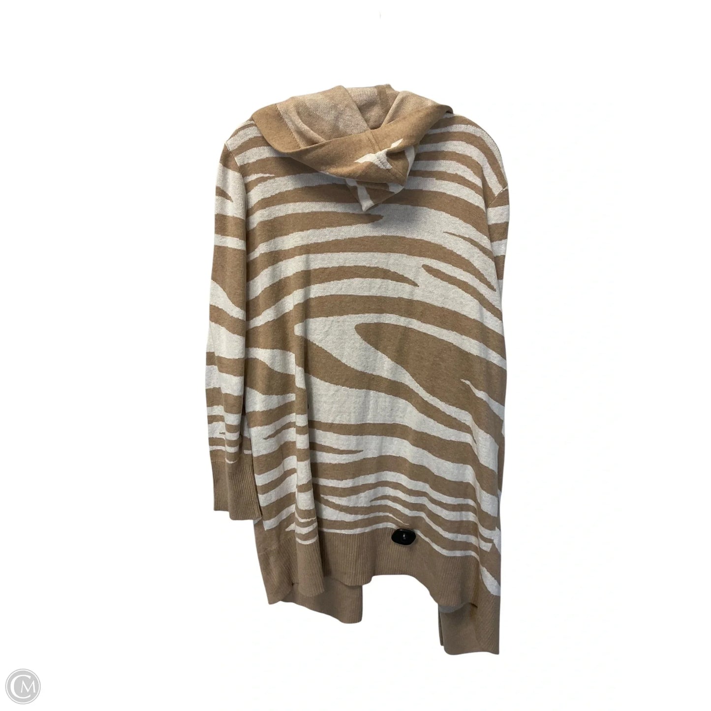 Cardigan By Chicos In Tan, Size: Xxl