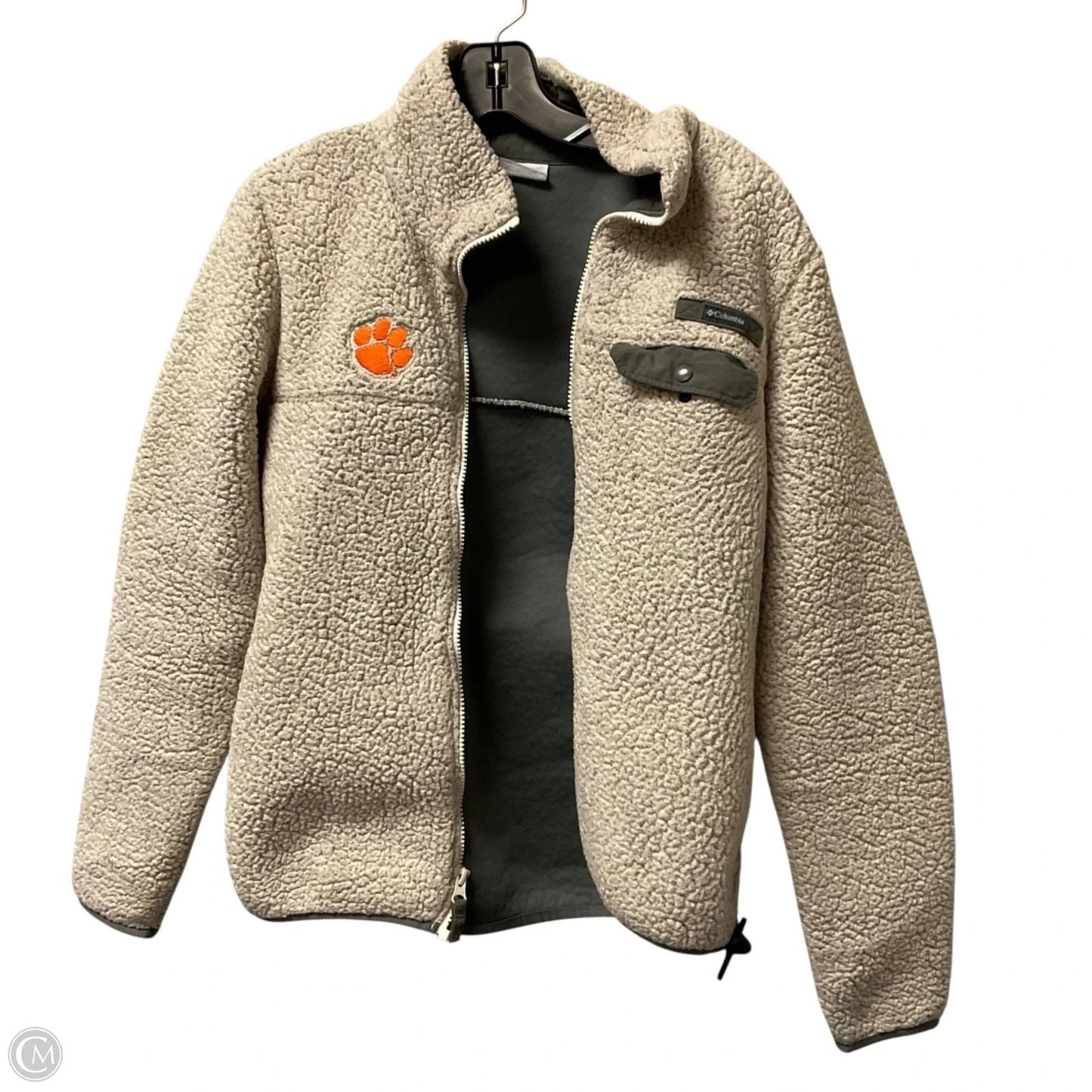 Jacket Faux Fur & Sherpa By Columbia In Cream, Size: M