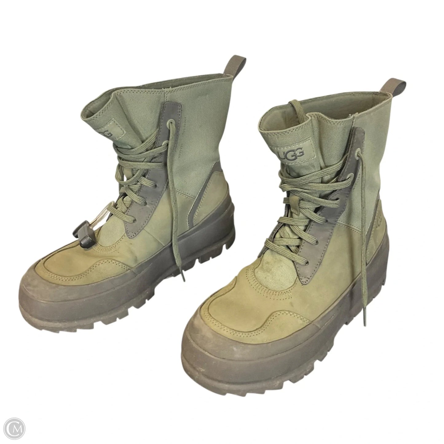 Boots Designer By Ugg In Green, Size: 7