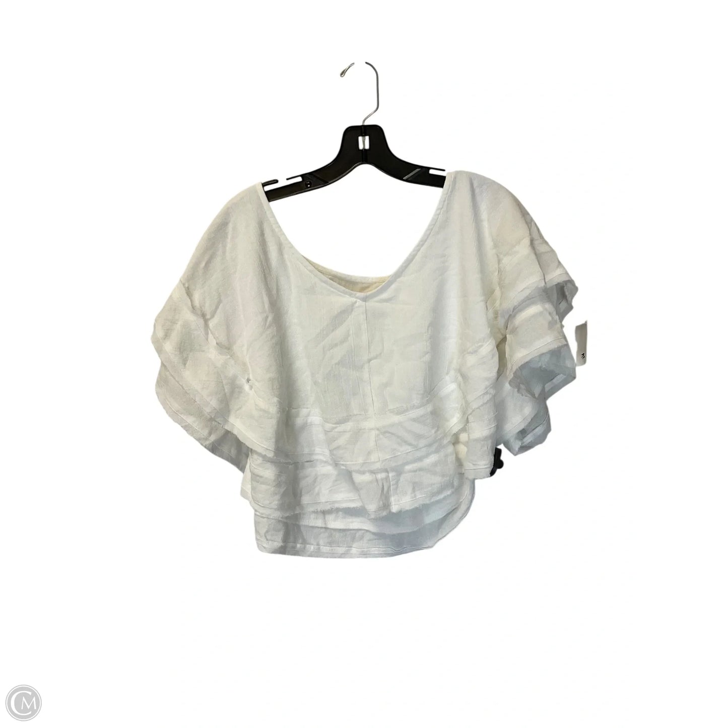 Top Short Sleeve By Free People In White, Size: S