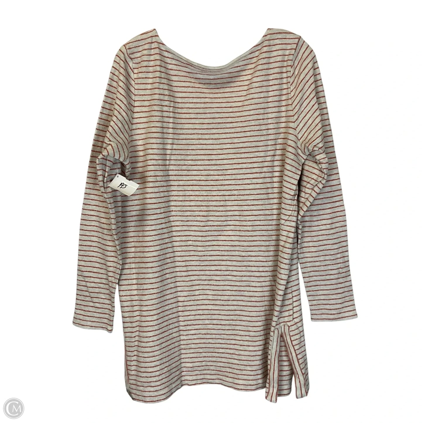 Top Long Sleeve Basic By J. Jill In Striped Pattern, Size: L