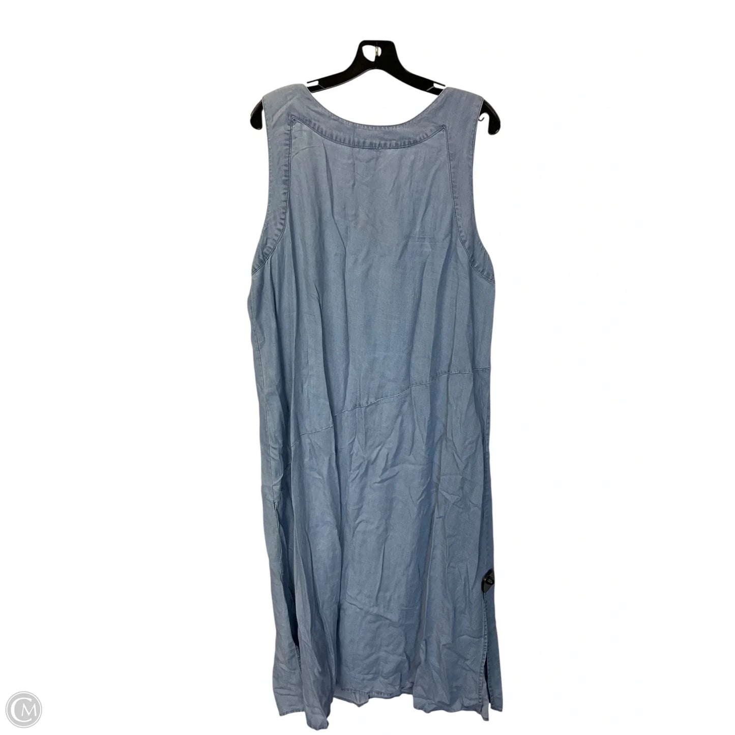 Dress Casual Maxi By Dkny In Blue Denim, Size: Xl