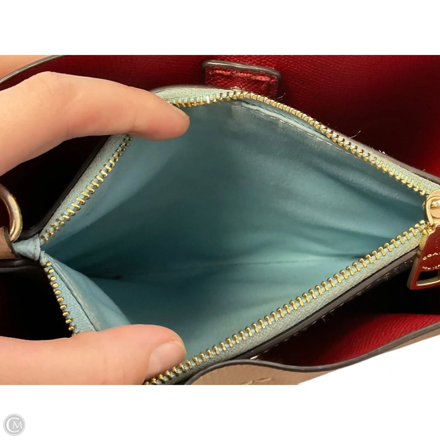 Crossbody Designer By Coach, Size: Small
