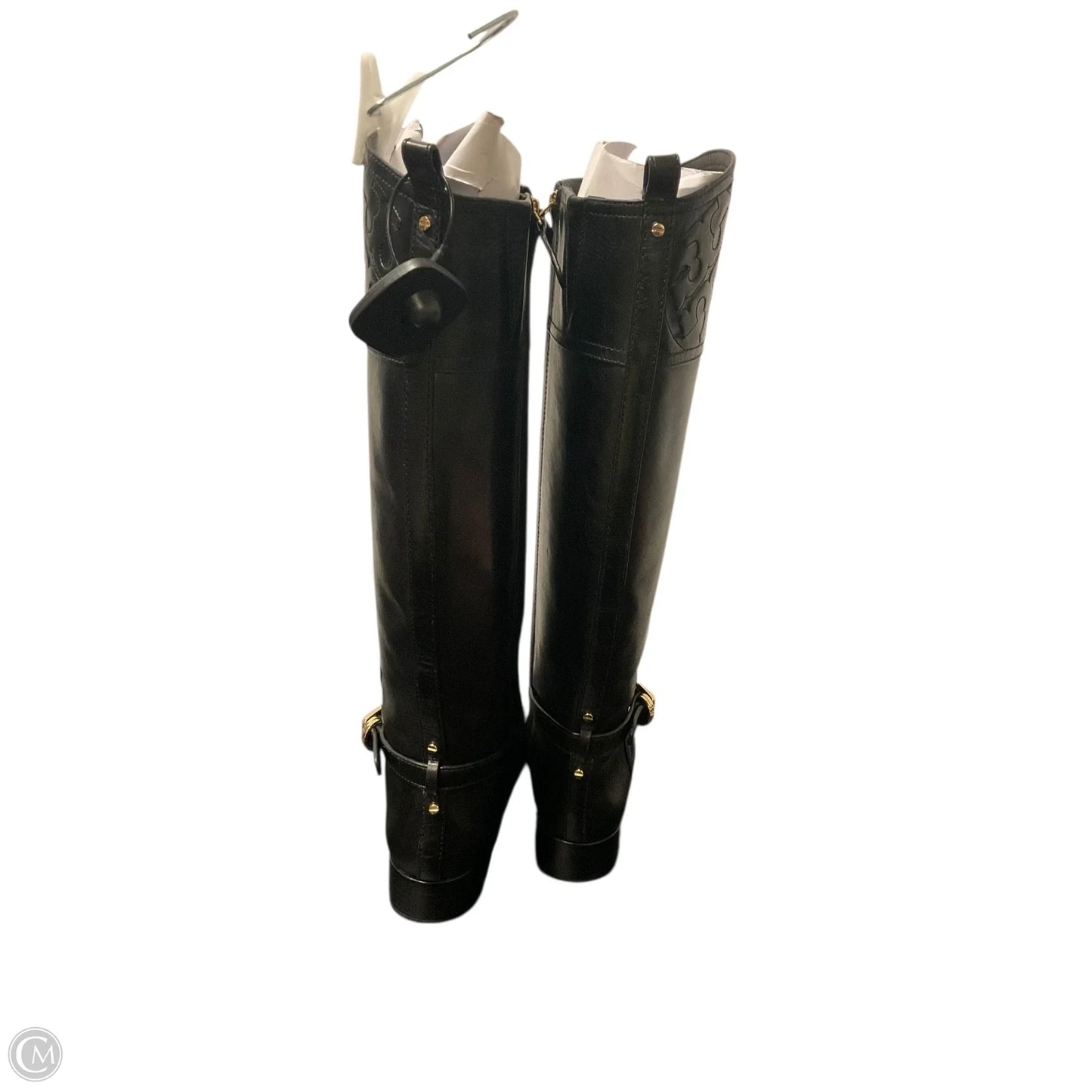 Boots Designer By Tory Burch In Black, Size: 6