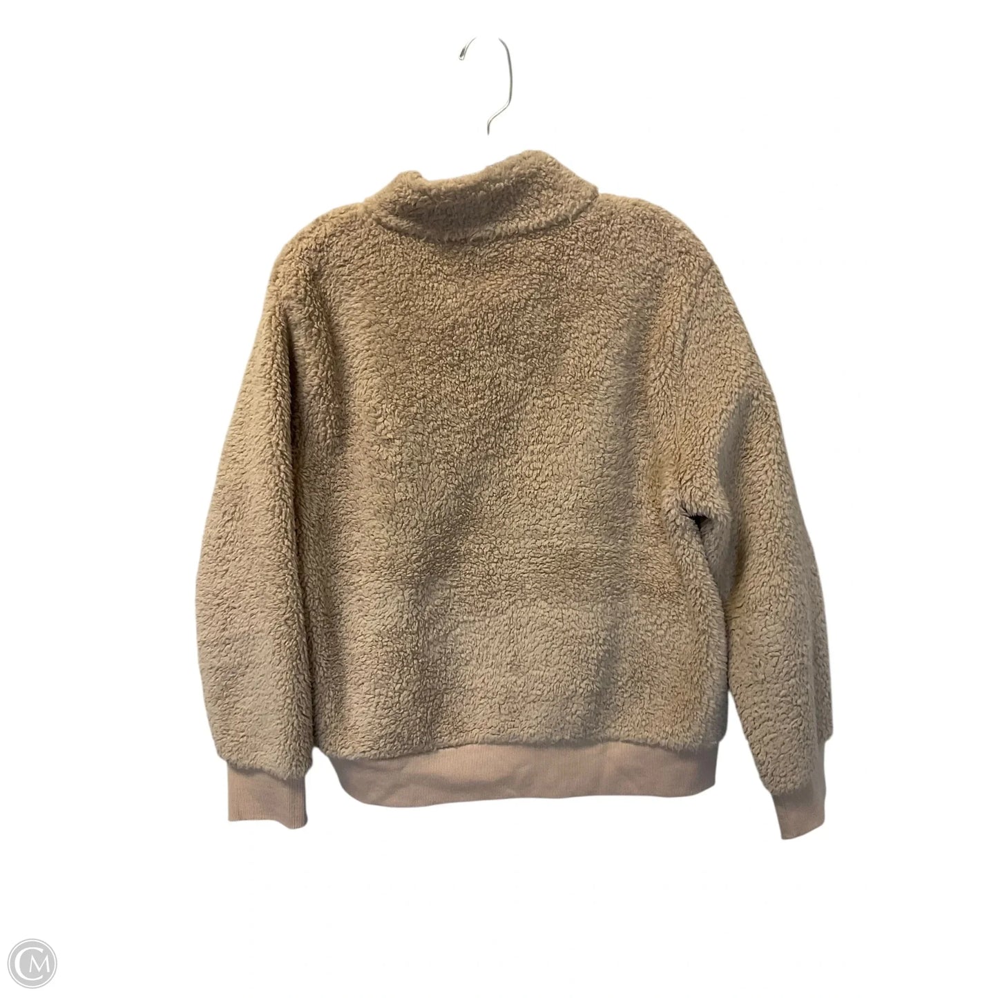 Jacket Faux Fur & Sherpa By Calvin Klein In Tan, Size: L