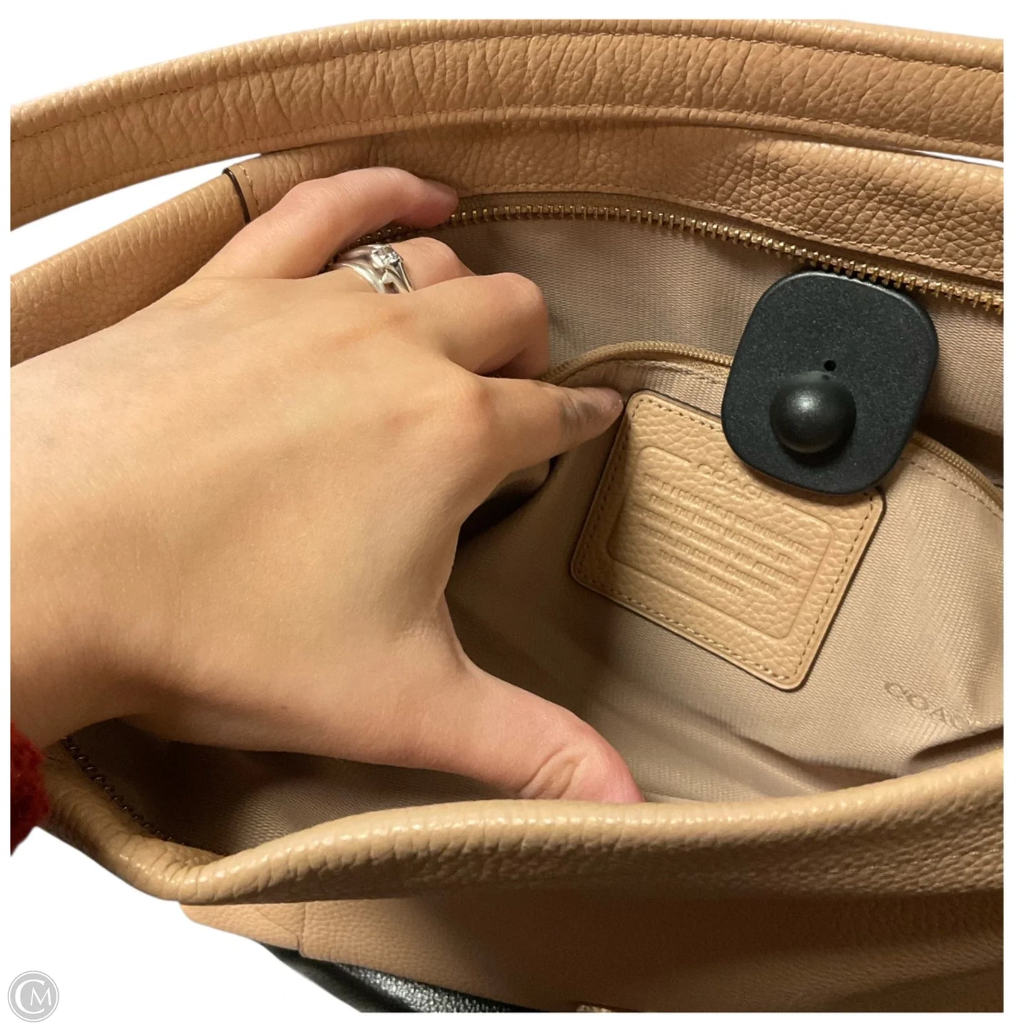 Handbag Designer By Coach, Size: Medium