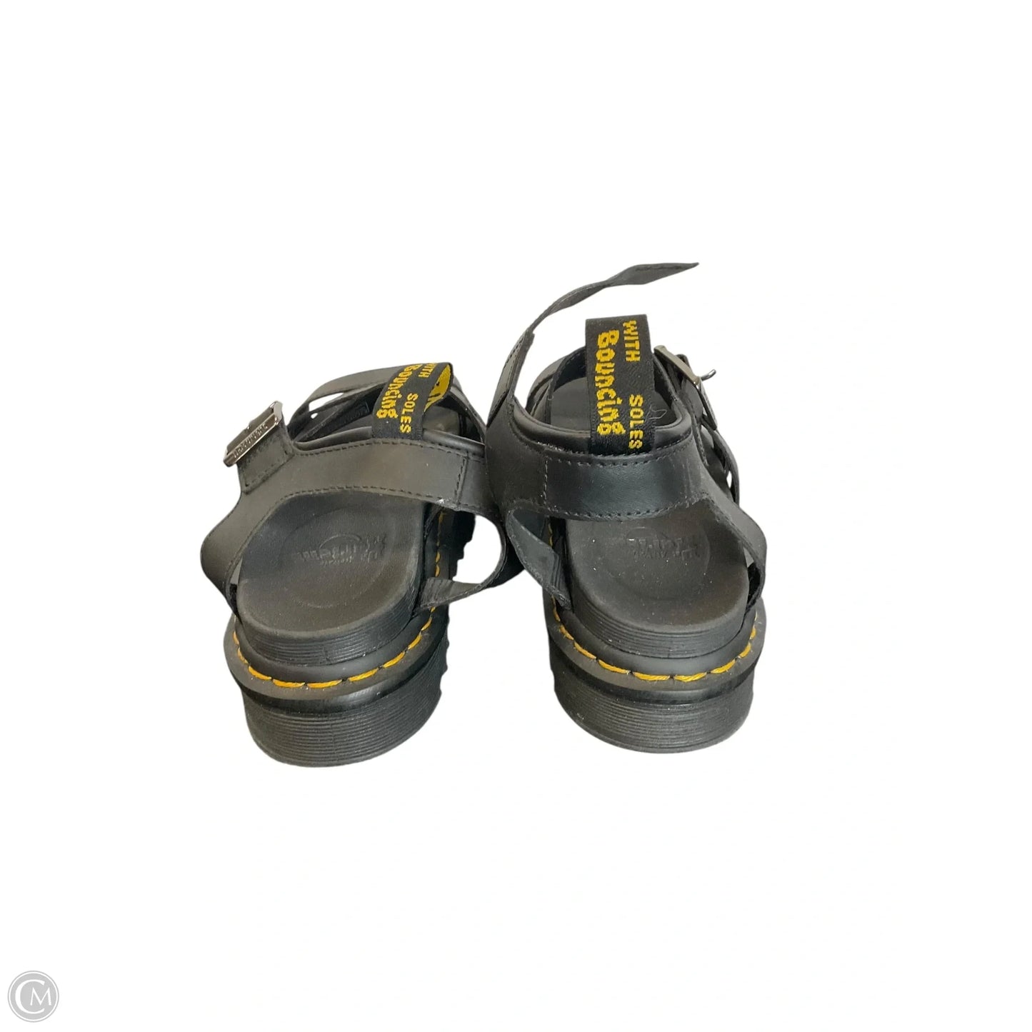 Sandals Flats By Dr Martens In Black, Size: 6