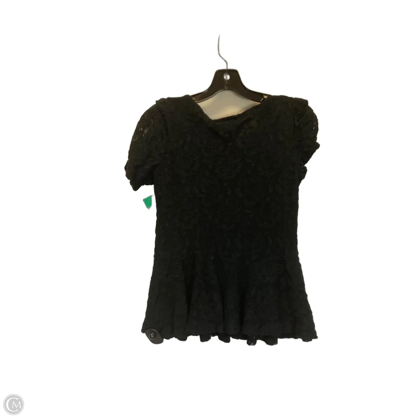 Top Short Sleeve By Inc In Black, Size: L