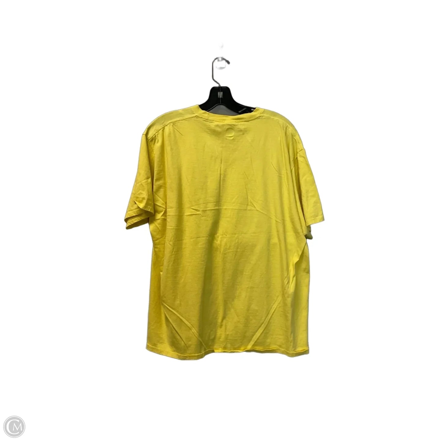 Top Short Sleeve Basic By Clothes Mentor In Yellow, Size: Xl