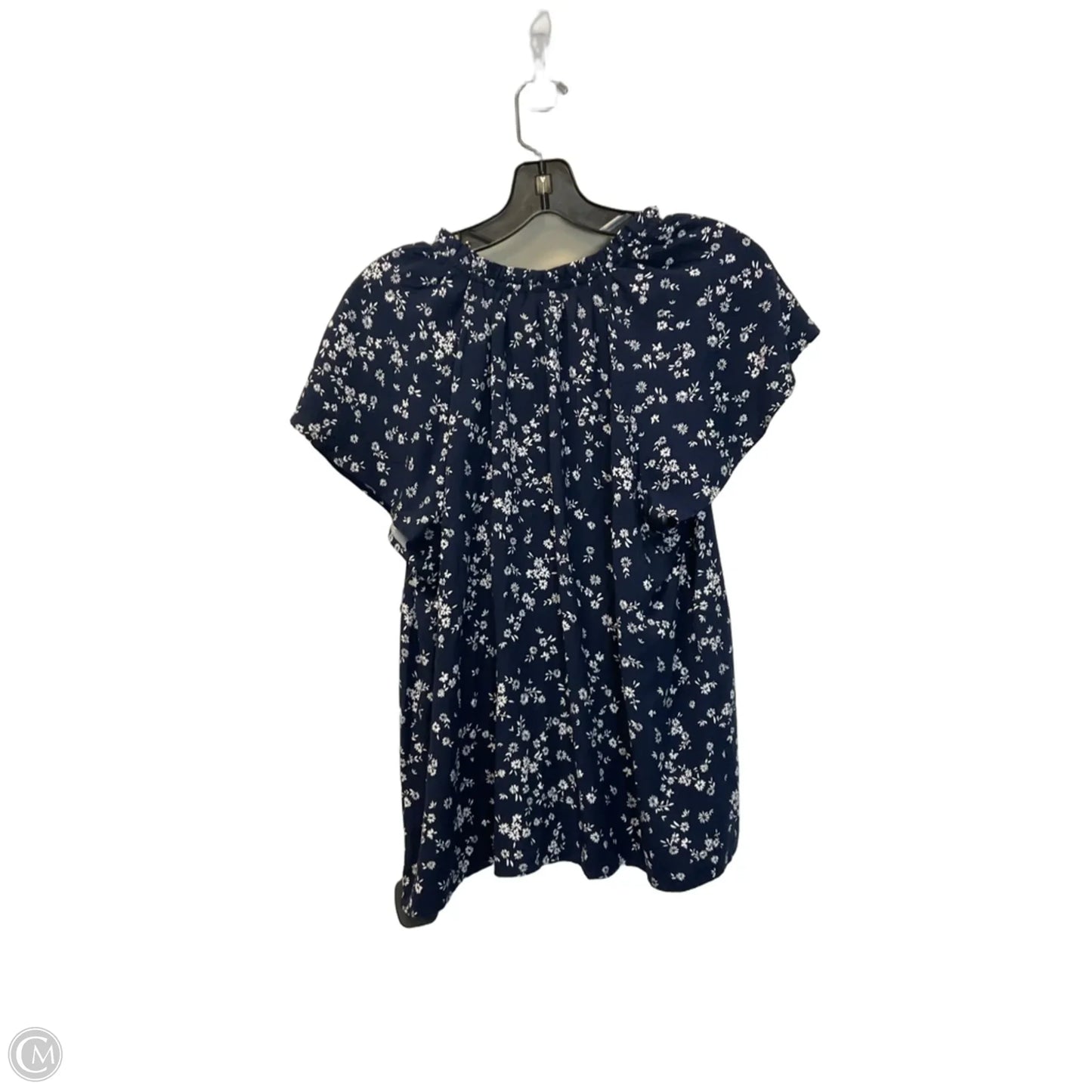 Top Sleeveless By Gap In Blue, Size: L