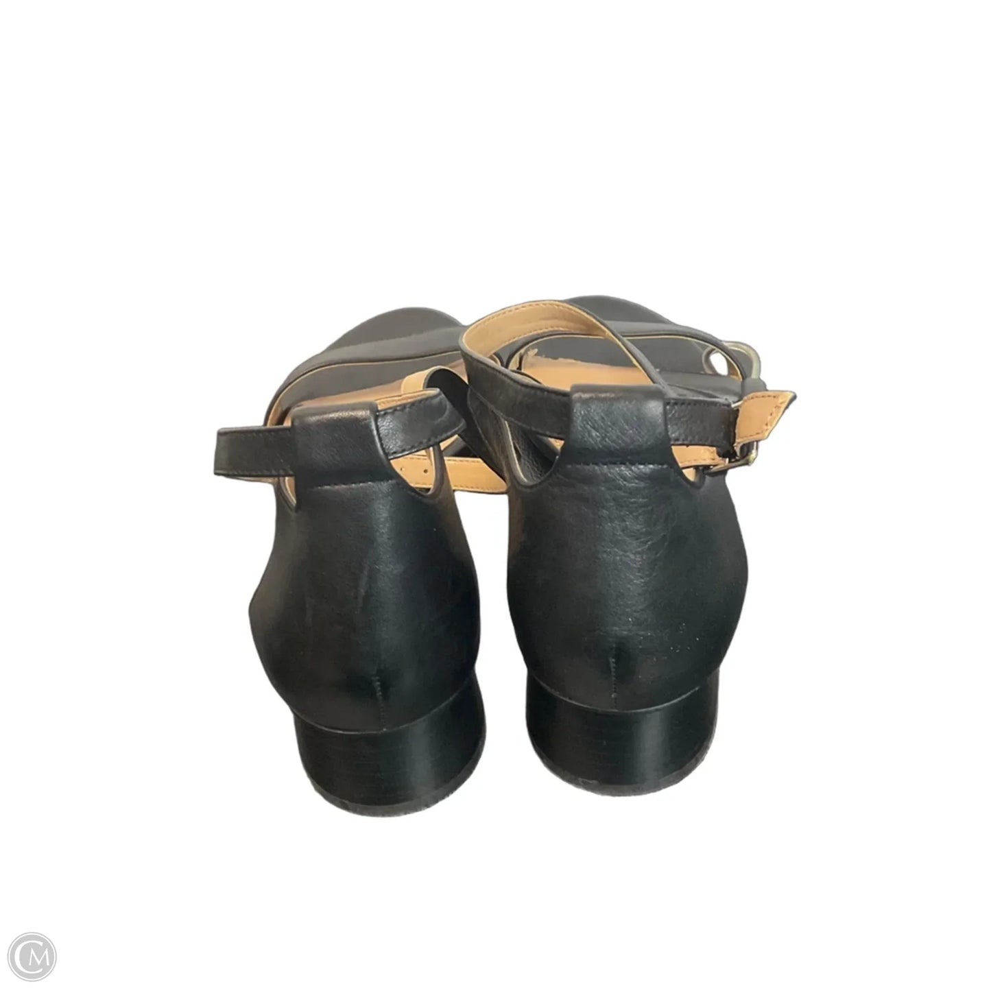 Sandals Heels Block By Lauren By Ralph Lauren In Black, Size: 9