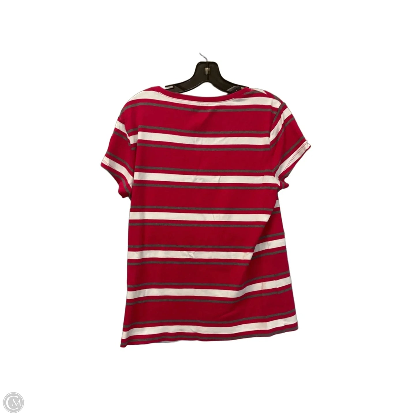 Top Short Sleeve Basic By Tommy Hilfiger In Striped Pattern, Size: Xl