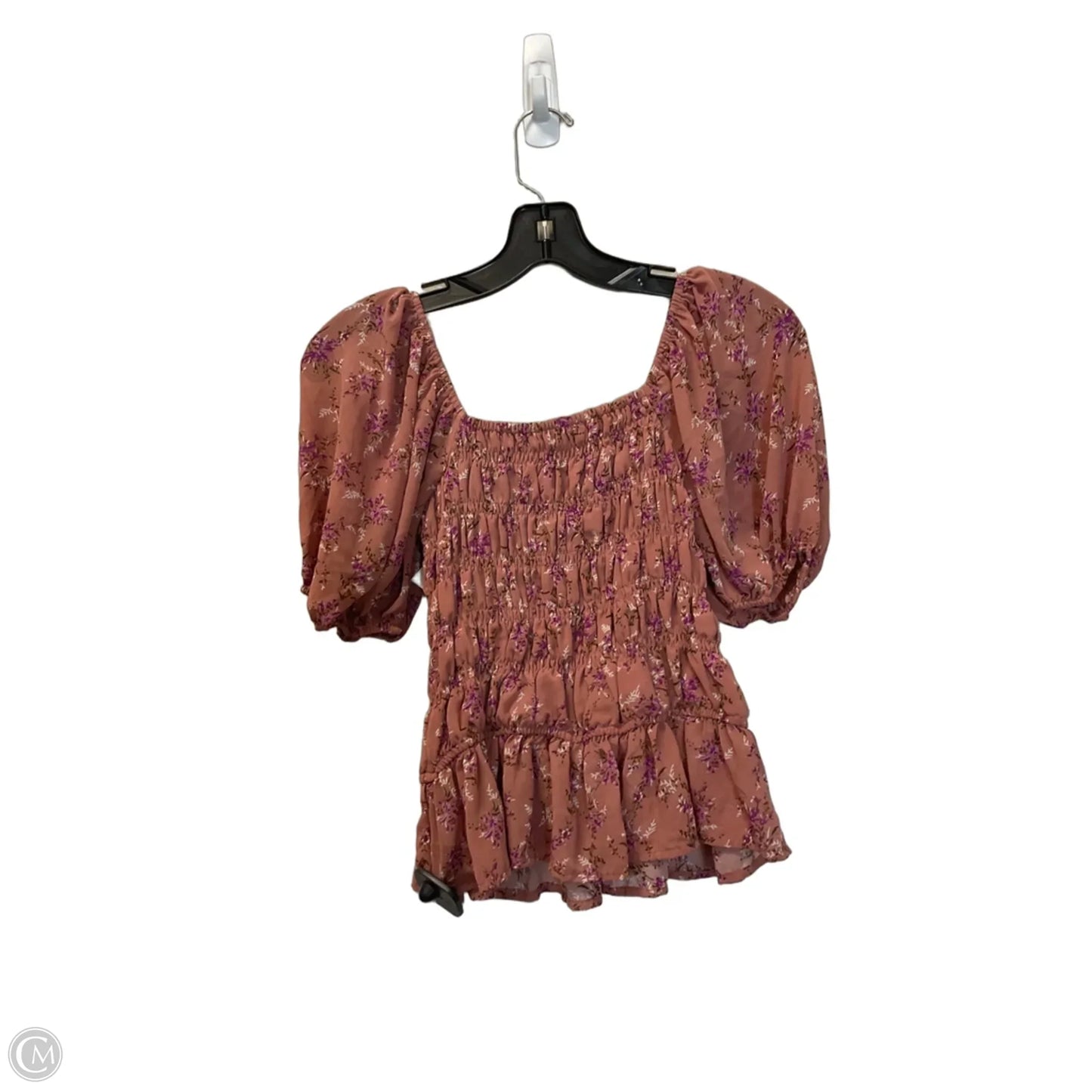 Top Short Sleeve By Entro In Floral Print, Size: S
