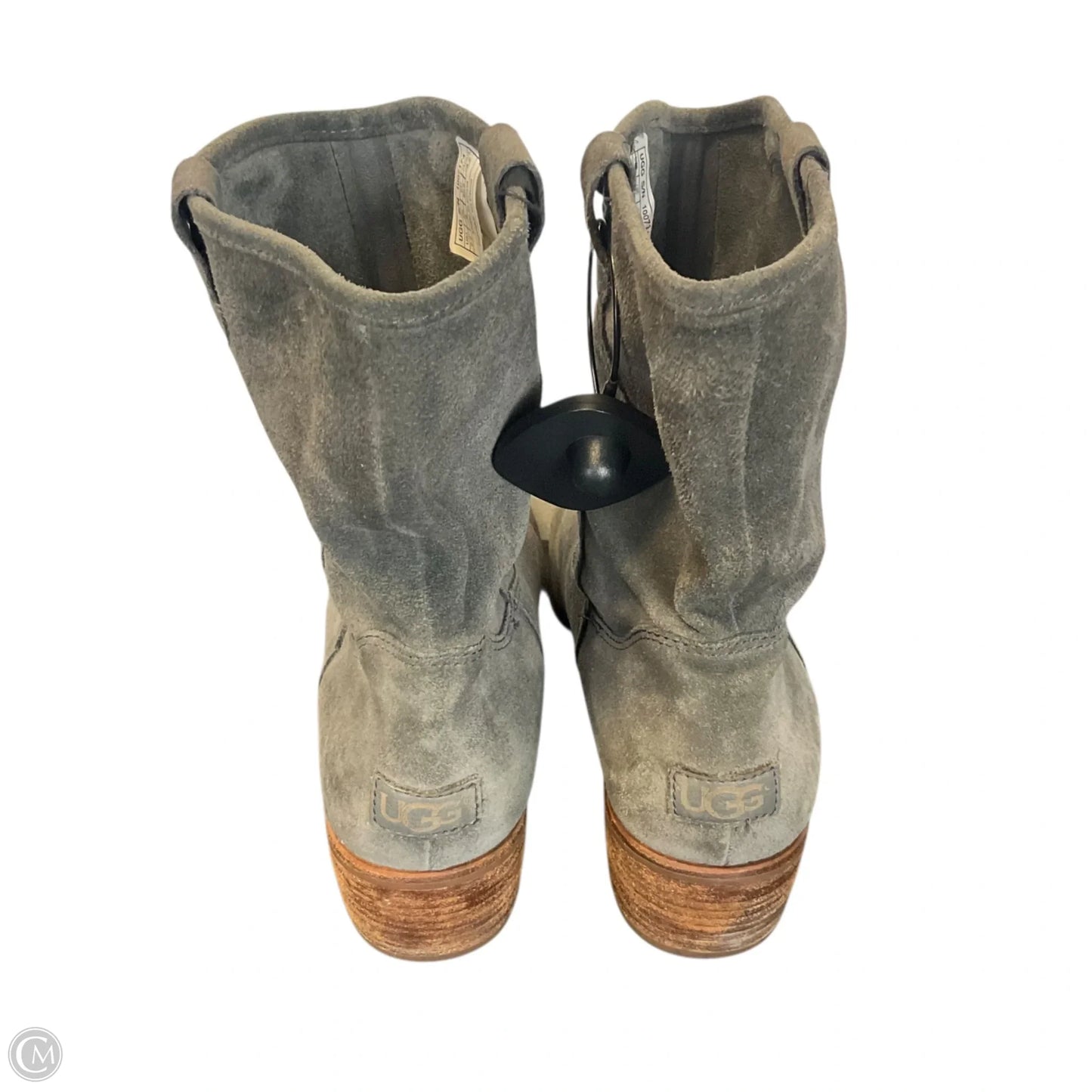Boots Designer By Ugg In Grey, Size: 9.5