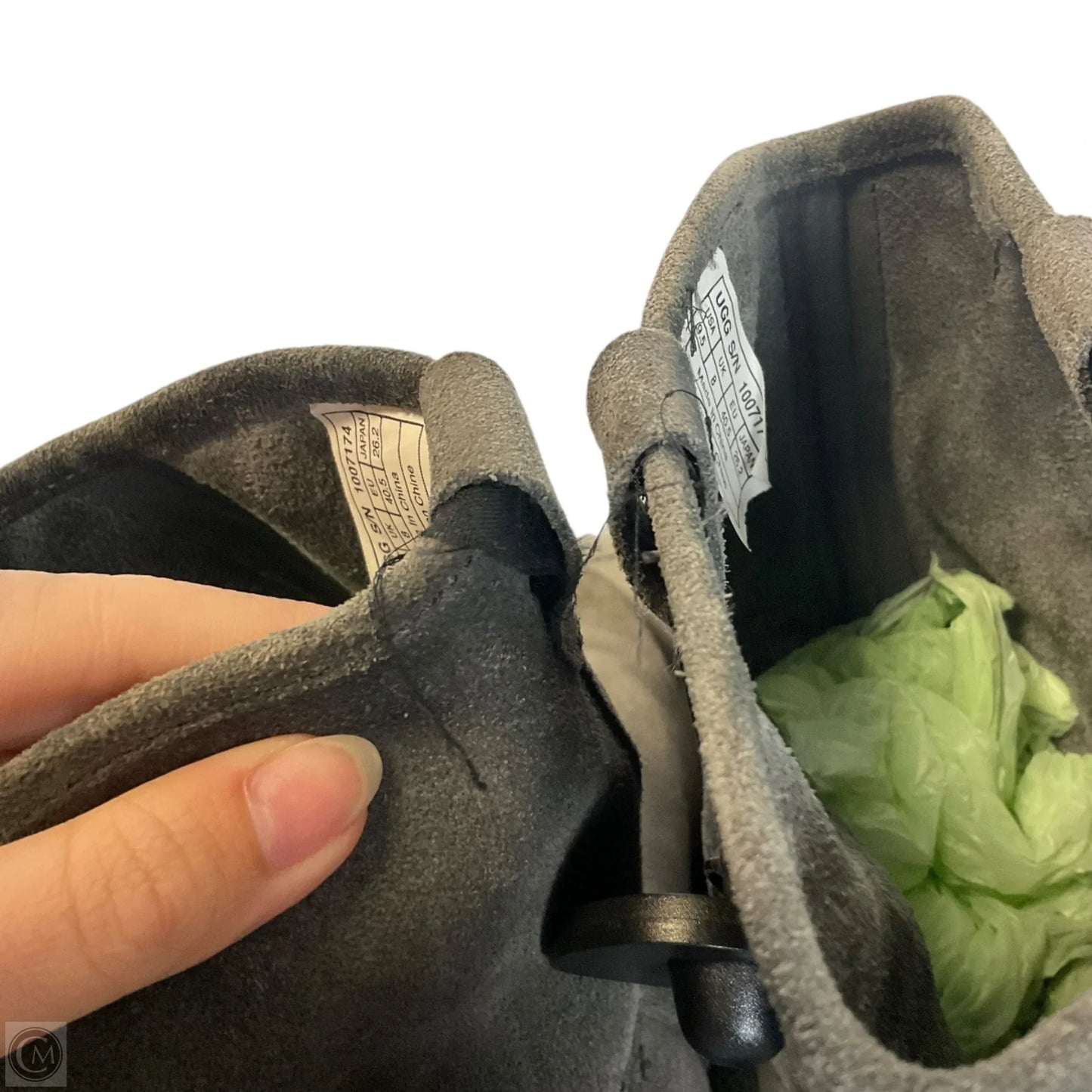 Boots Designer By Ugg In Grey, Size: 9.5