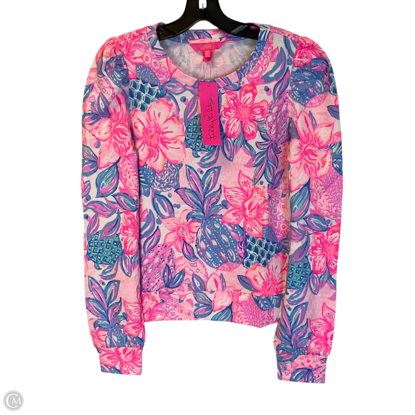 Top Long Sleeve Designer By Lilly Pulitzer In Pink, Size: S