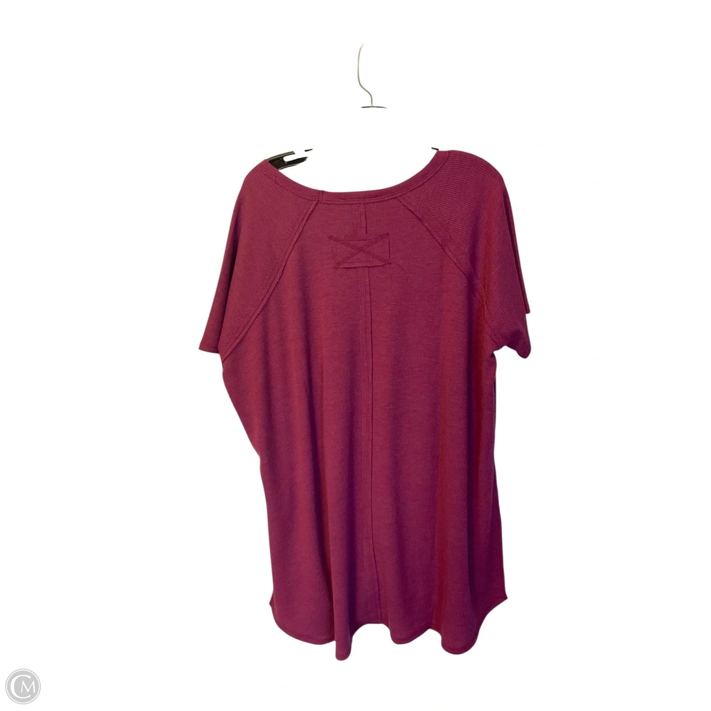 Top Short Sleeve Basic By Clothes Mentor In Silver, Size: S