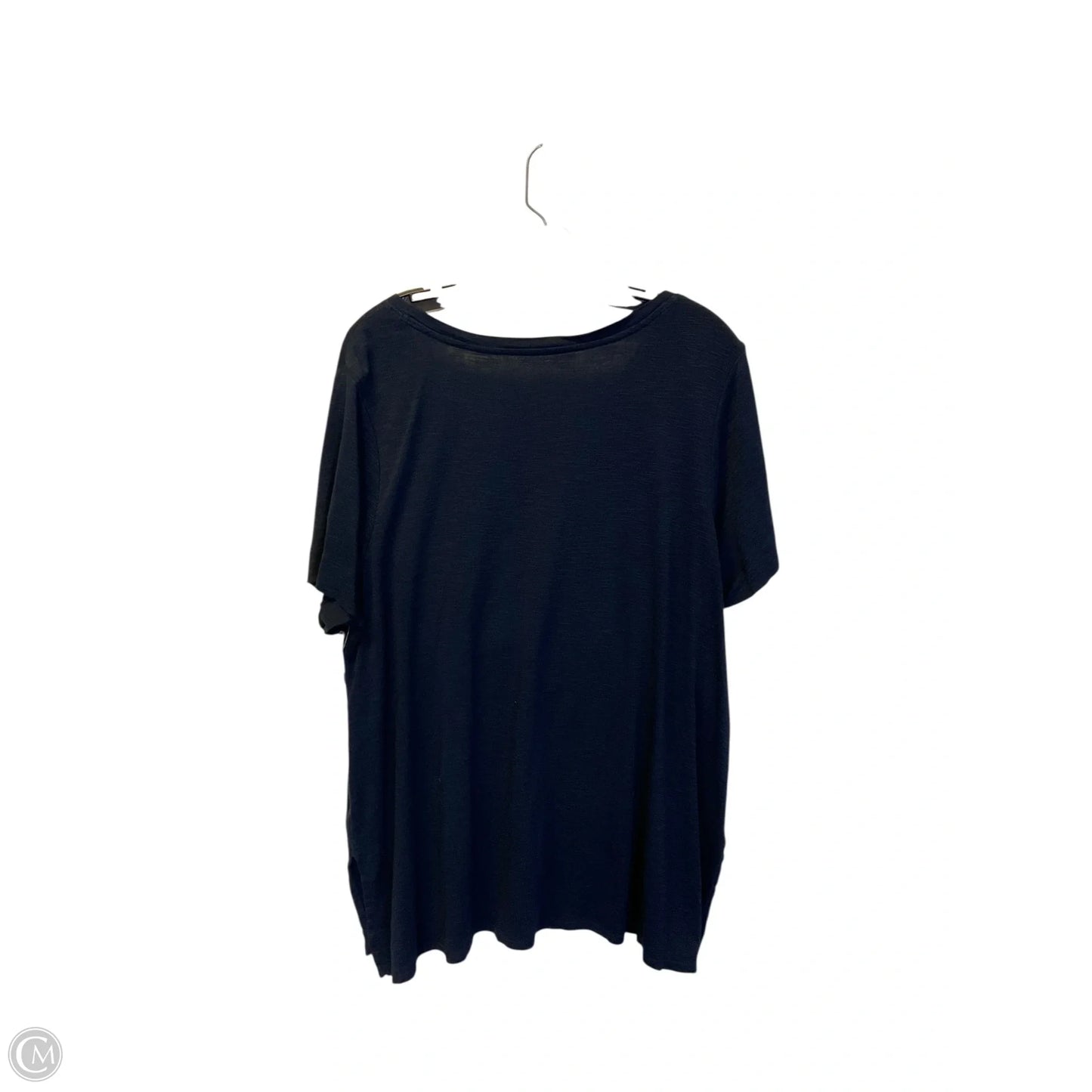 Top Short Sleeve Basic By J. Jill In Navy, Size: 1x