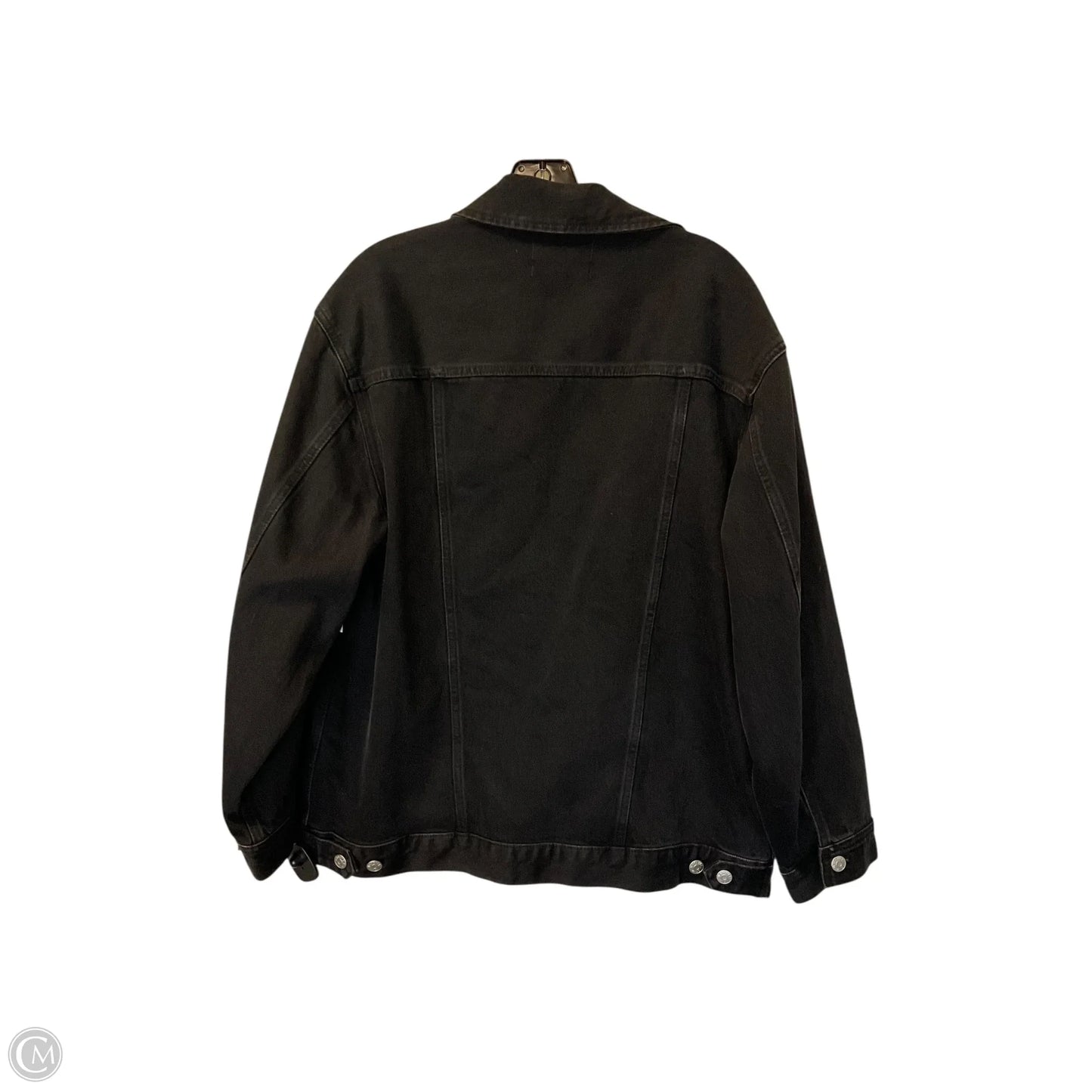 Jacket Denim By Madewell In Black Denim, Size: M