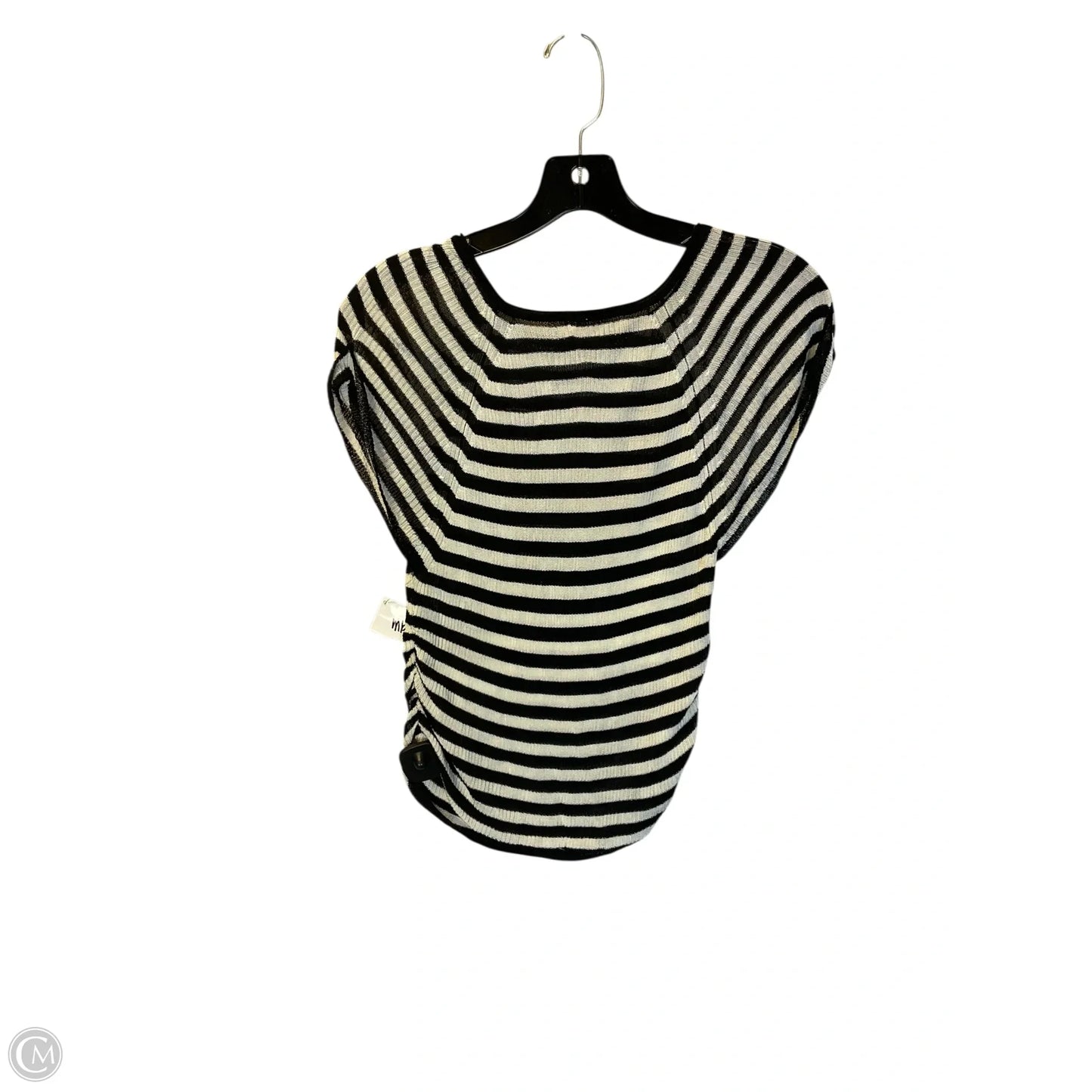 Top Short Sleeve By Free People In Striped Pattern, Size: S