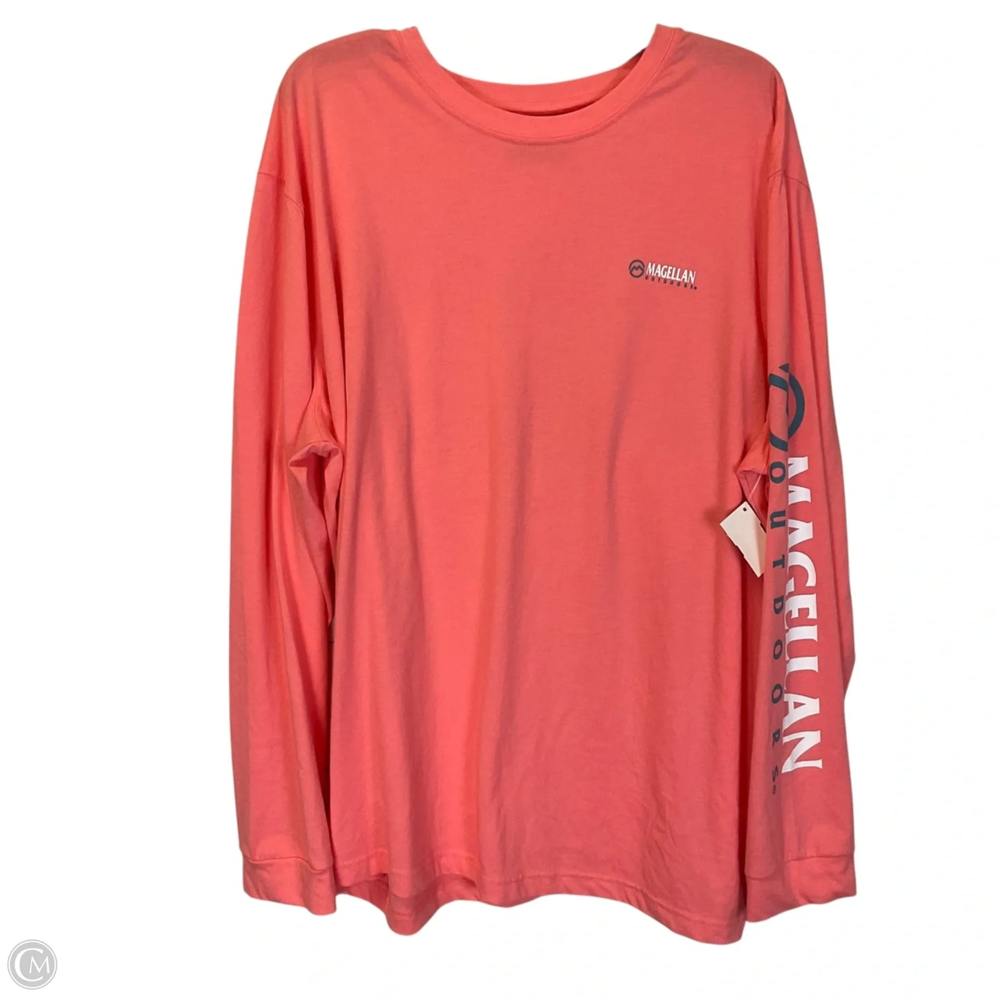 Top Long Sleeve Basic By Magellan In Pink, Size: 2x