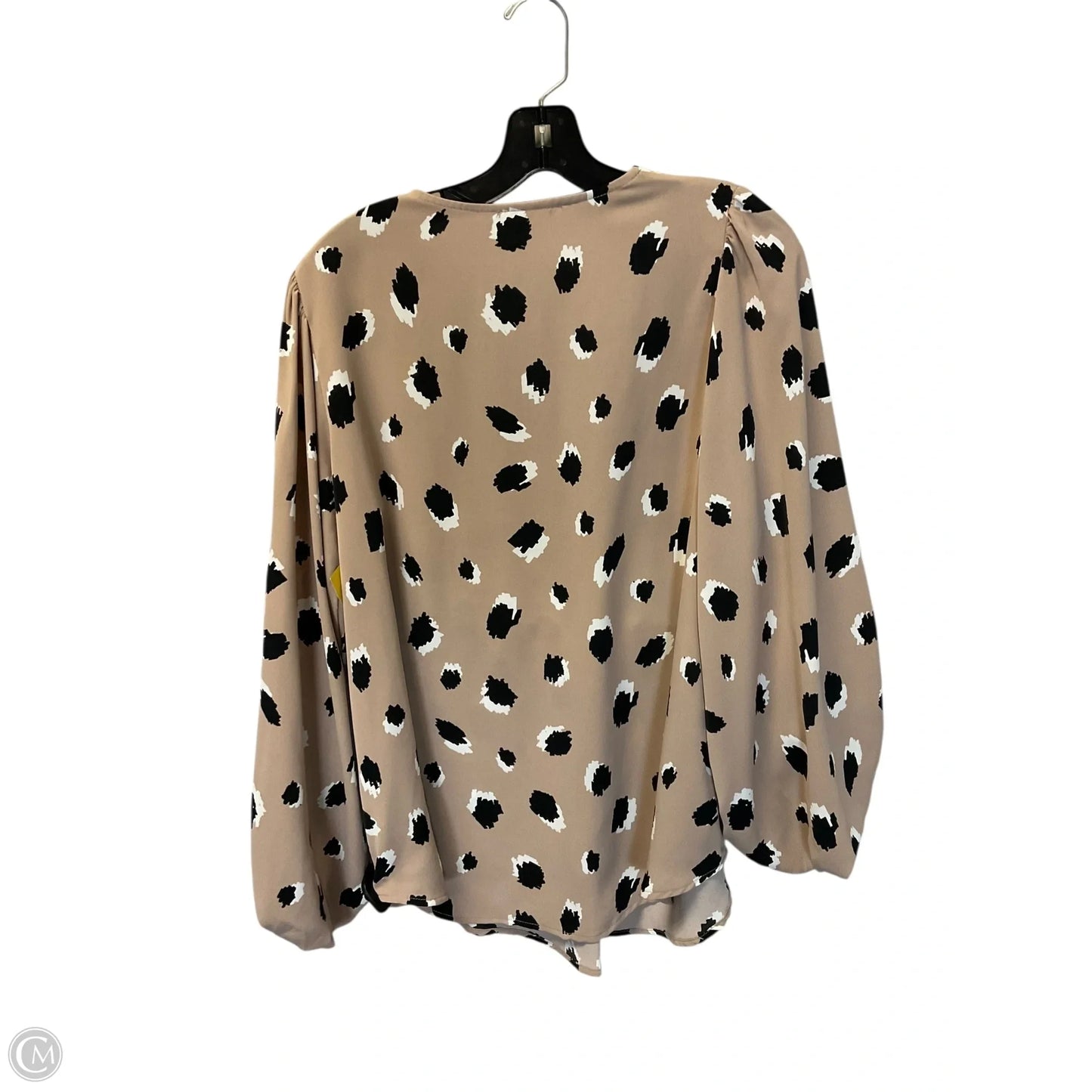 Top Long Sleeve By Jodifl In Tan, Size: S