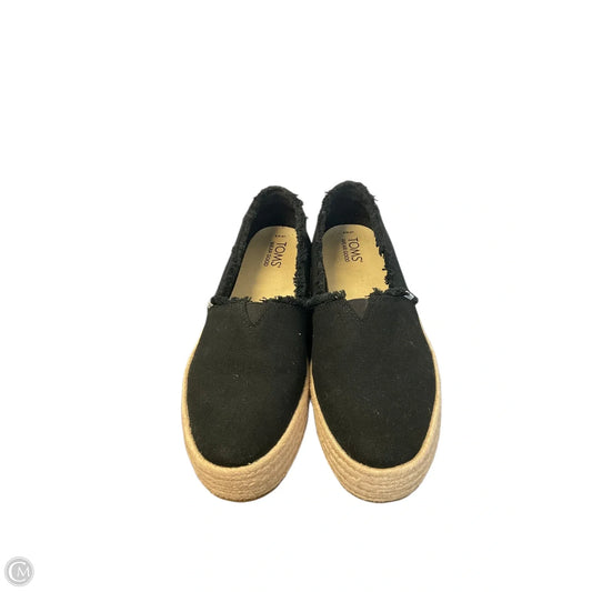 Shoes Flats By Toms In Black, Size: 9