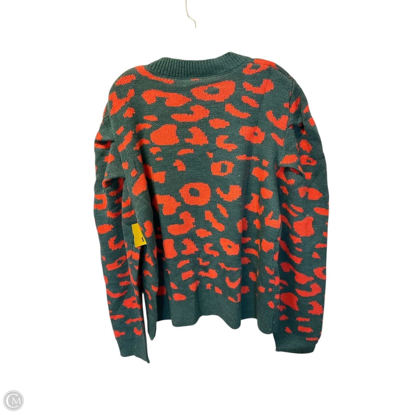 Sweater By Oddi In Blue & Orange, Size: 3x