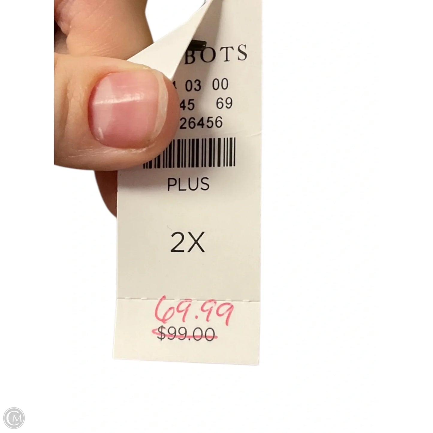 Top 3/4 Sleeve By Talbots In Tan, Size: 2x