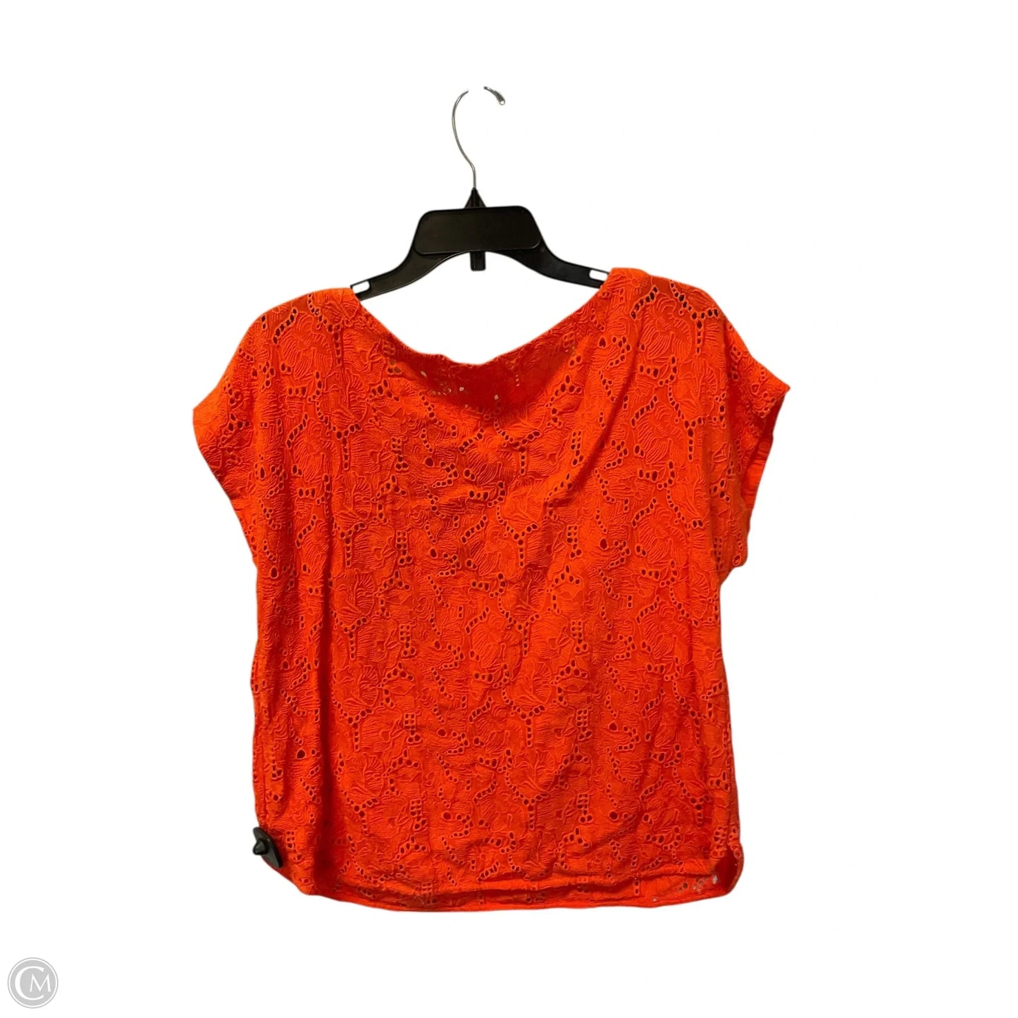 Top Short Sleeve By Maeve In Orange, Size: S
