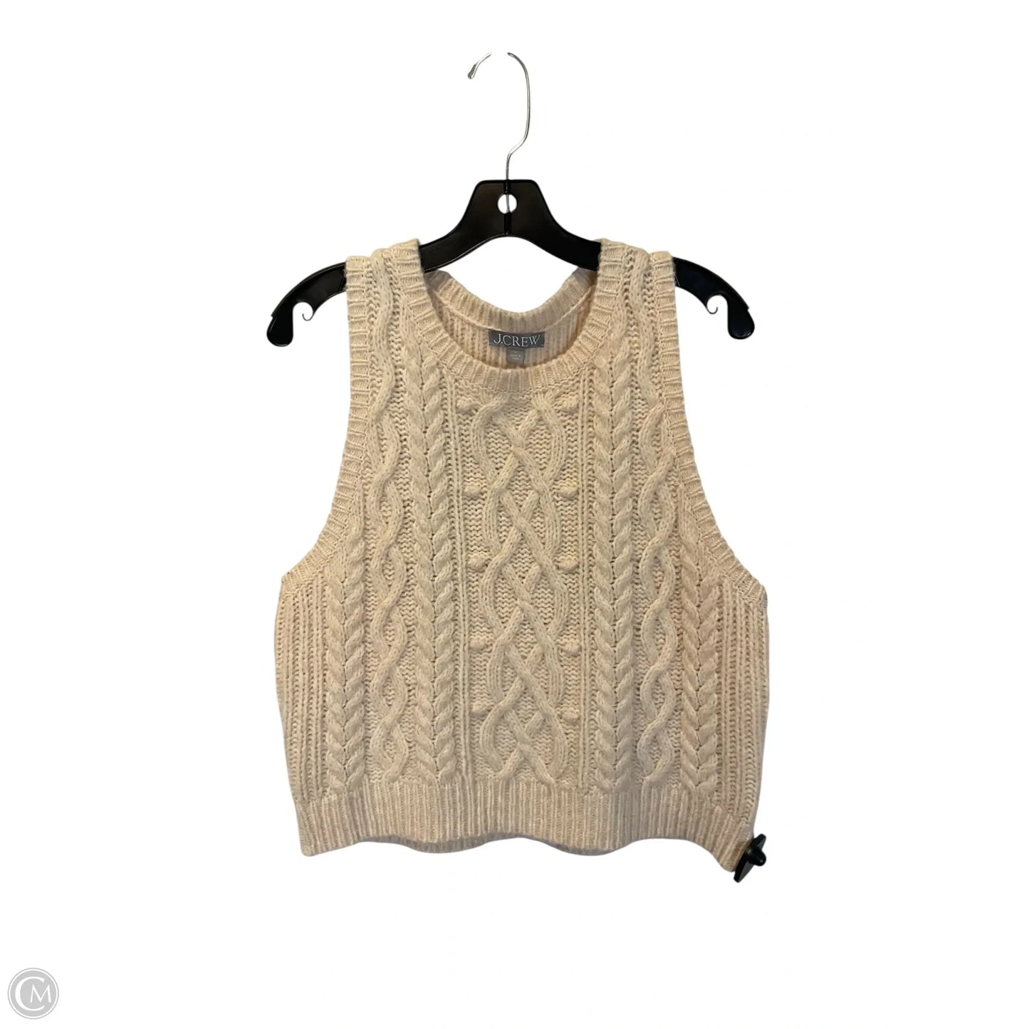 Vest Sweater By J. Crew In Cream, Size: L