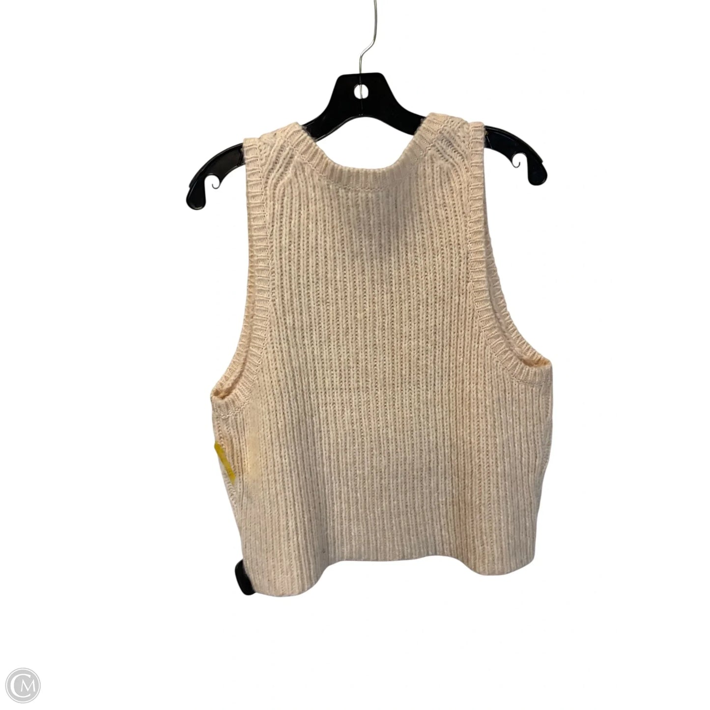 Vest Sweater By J. Crew In Cream, Size: L