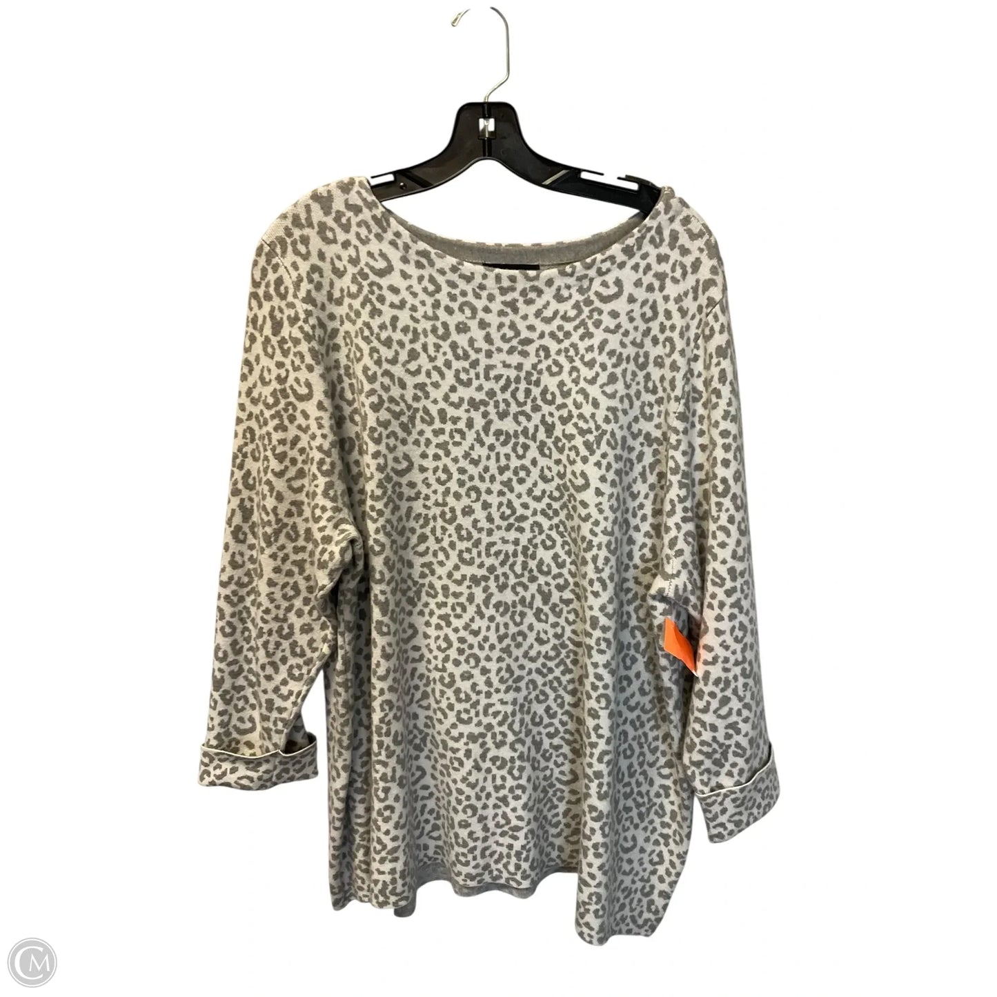 Top Long Sleeve By Cynthia Rowley In Grey, Size: 3x