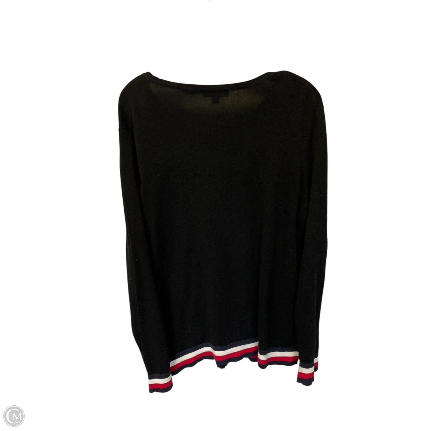Cardigan By Tommy Hilfiger In Black, Size: Xxl