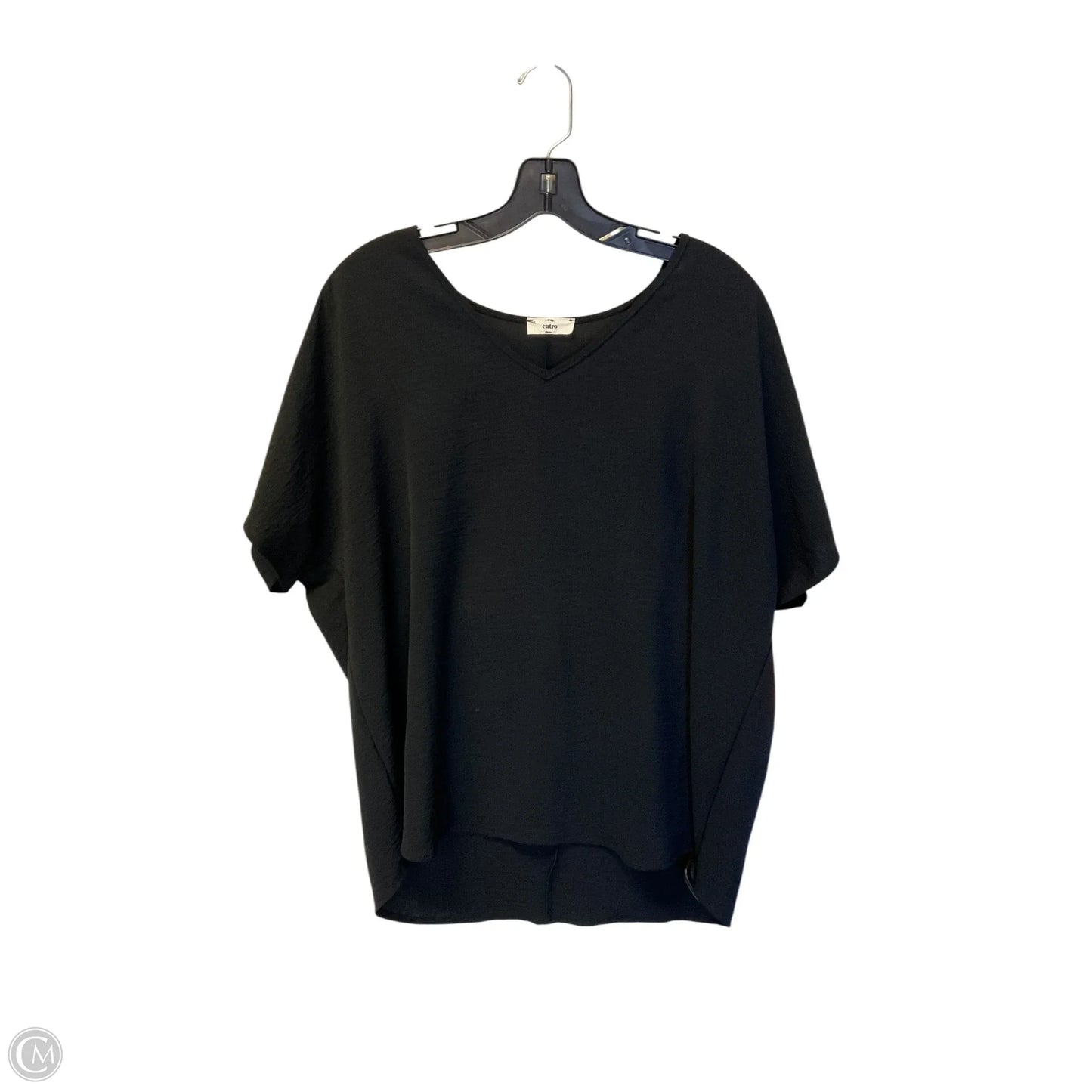 Top Short Sleeve By Entro In Black, Size: M