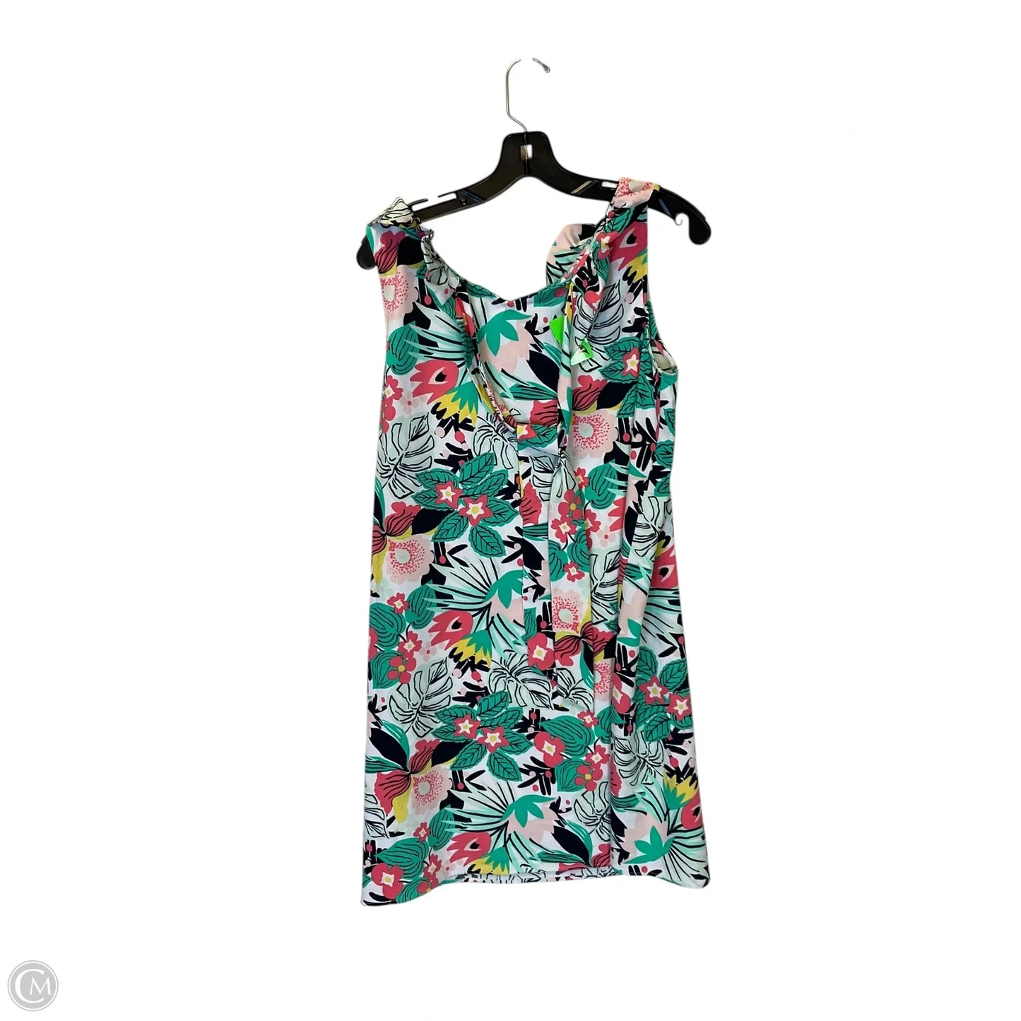 Dress Casual Short By Crown And Ivy In Green & Orange, Size: L