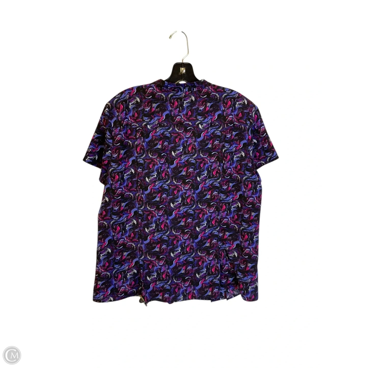 Top Short Sleeve By Dana Buchman In Purple, Size: Xl